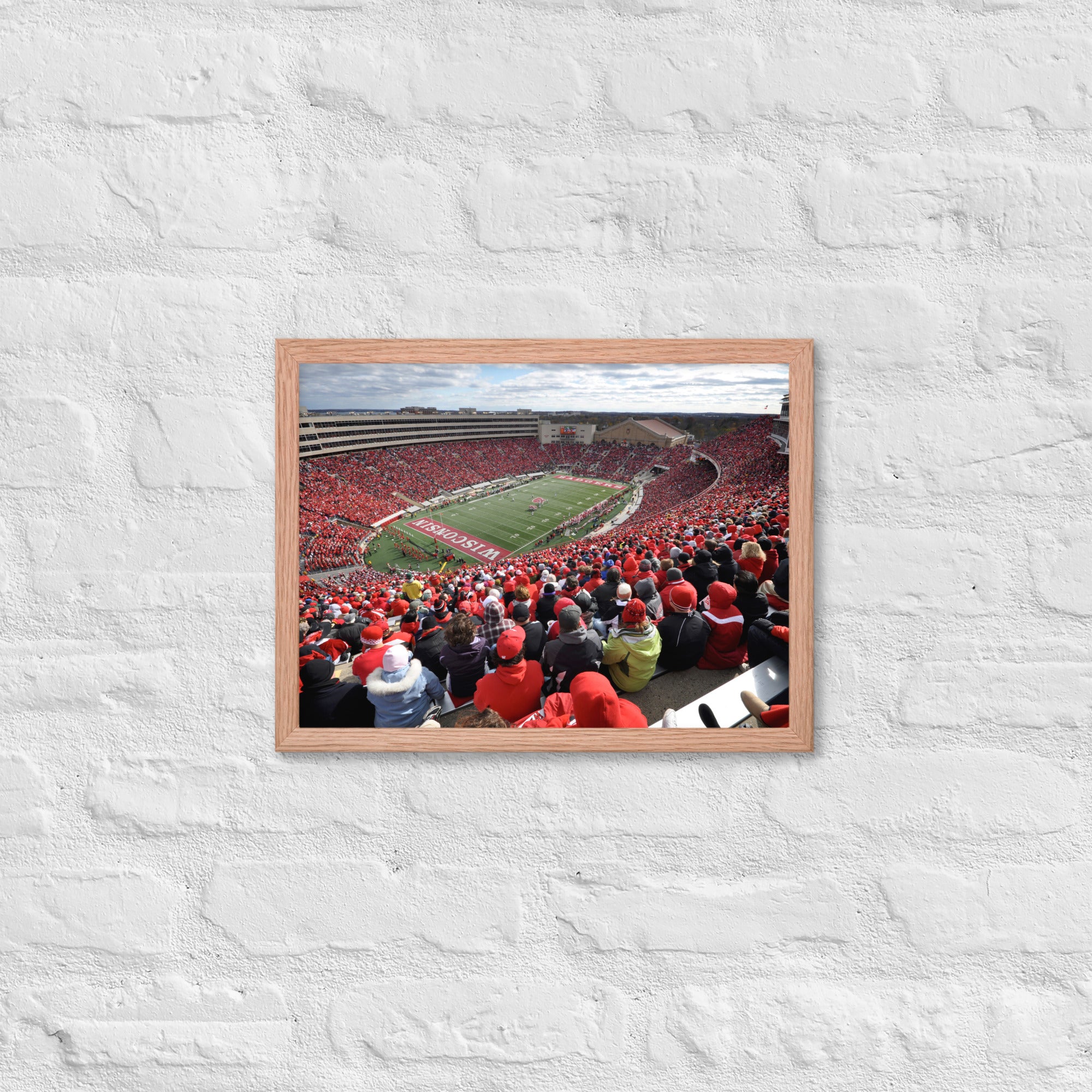Camp Randall - Home of the Wisconsin Badgers Framed Poster - Stadium Vagabond