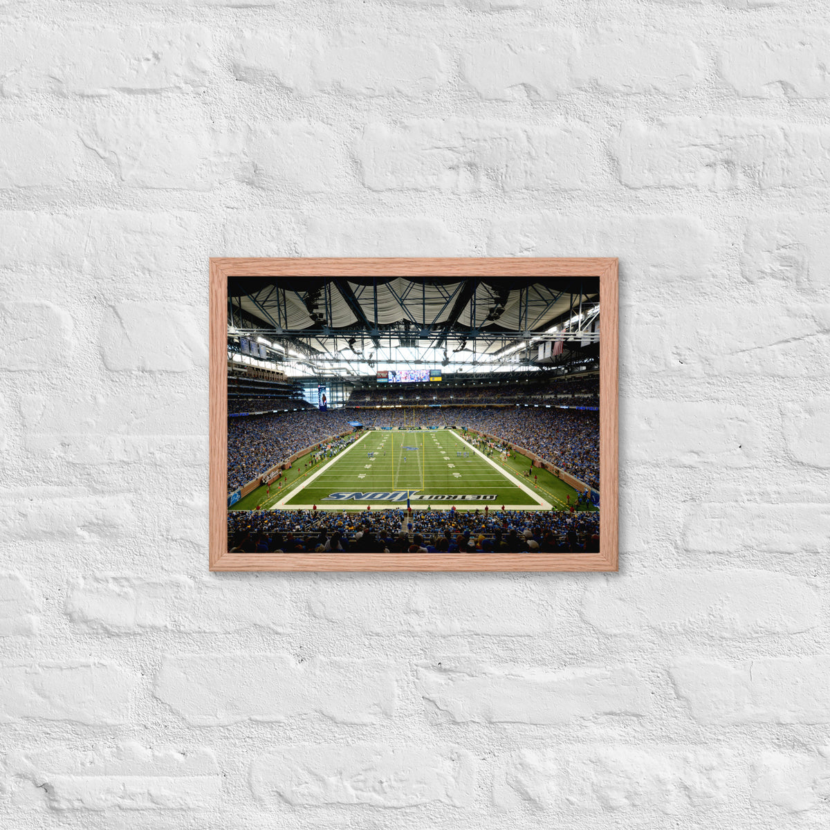 Detroit Lions Ford Field Framed Poster - Stadium Vagabond