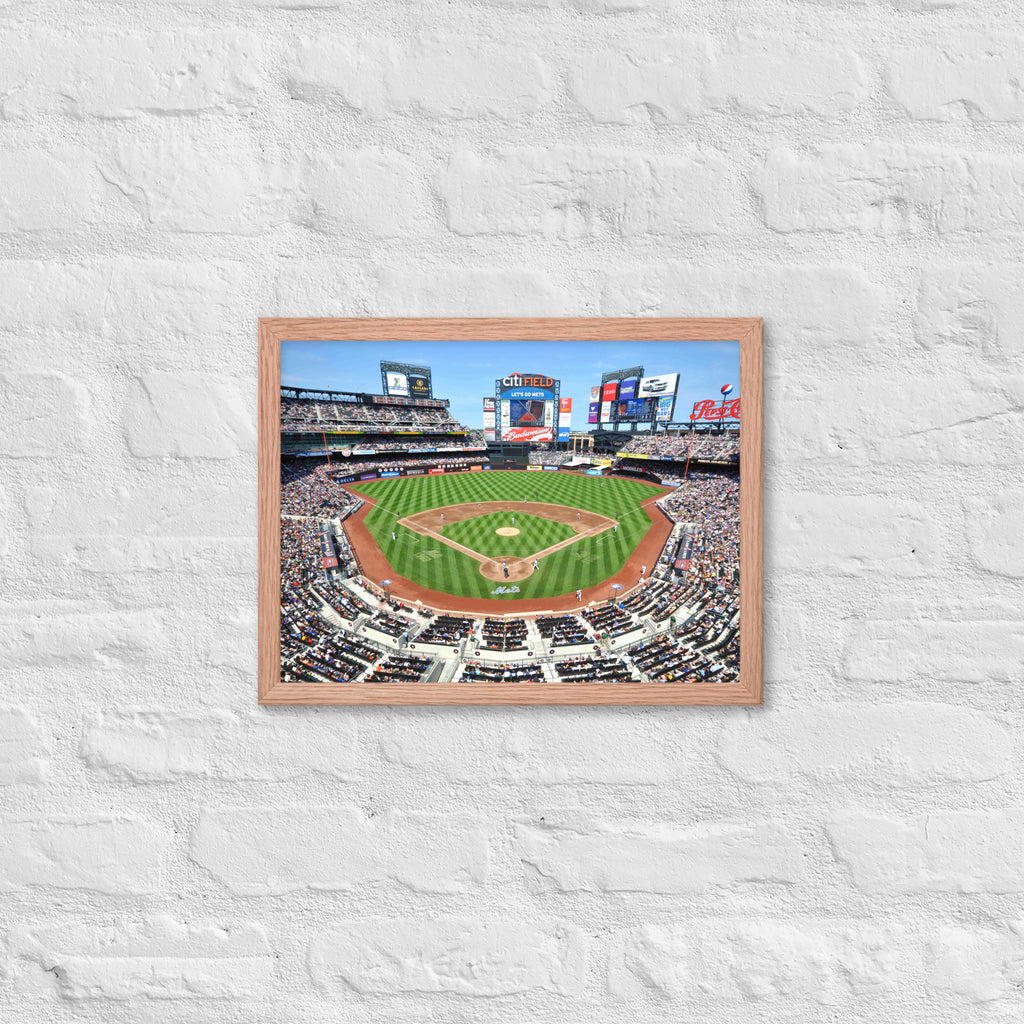 Citi Field - New York Mets Framed Poster - Stadium Vagabond