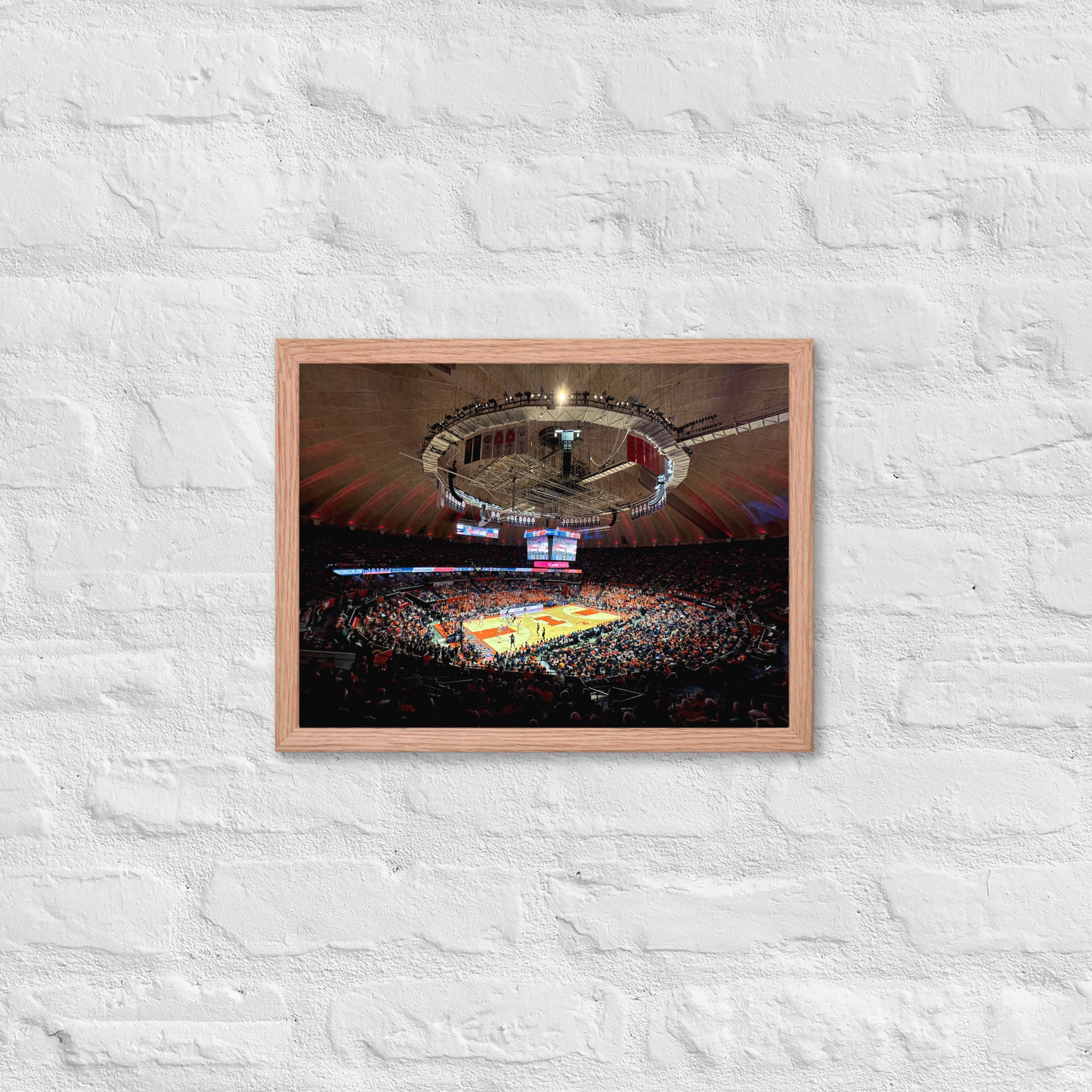 University of Illinois Basketball Framed poster - Stadium Vagabond
