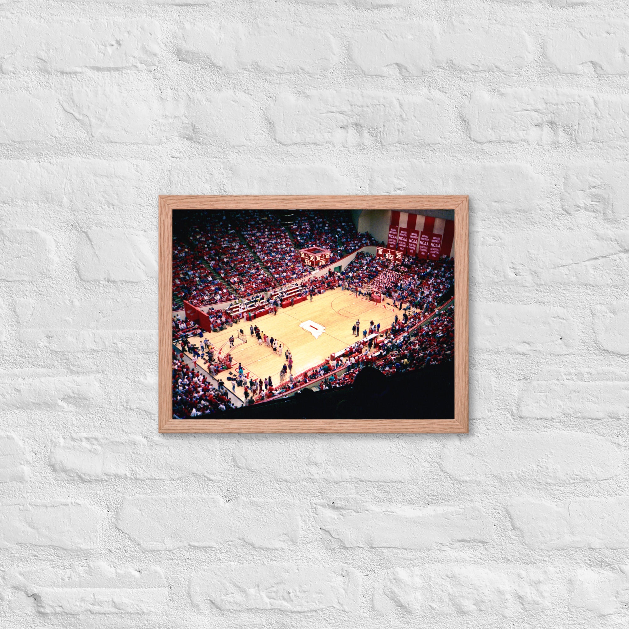 Indiana Hoosiers Basketball Framed poster - Stadium Vagabond