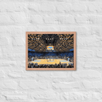UNC Tar Heels Basketball Framed poster - Stadium Vagabond