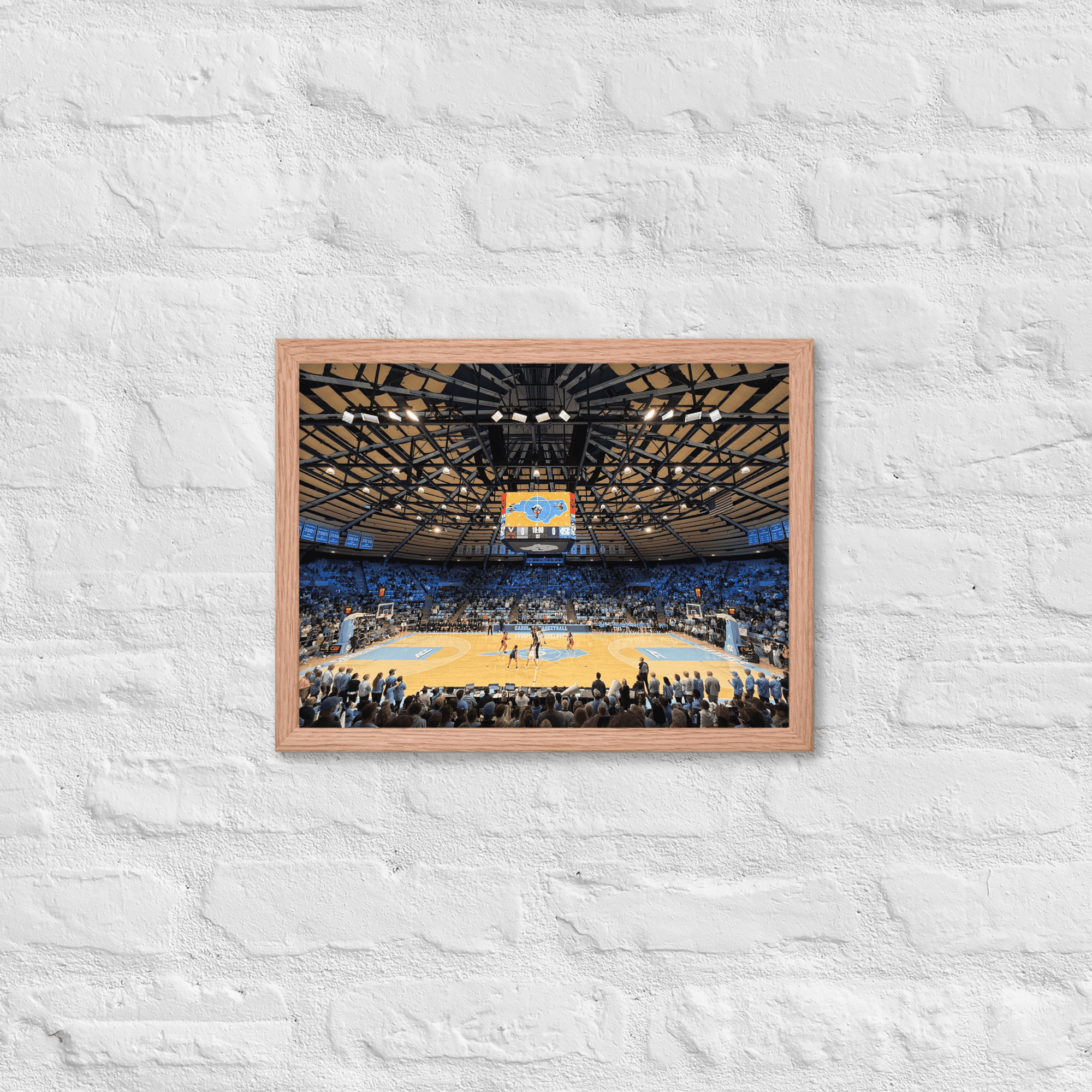 UNC Tar Heels Basketball Framed poster - Stadium Vagabond