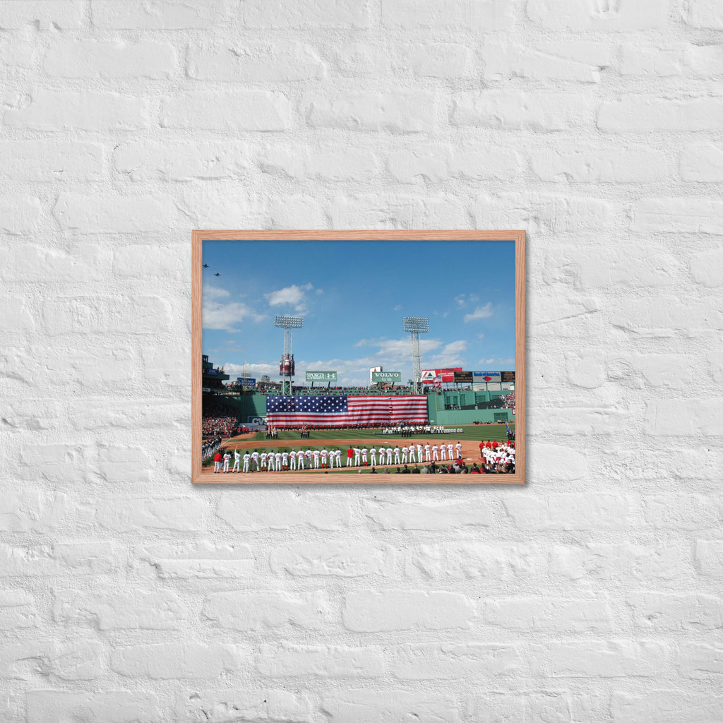Boston Red Sox Opening Day 2005, Curse is Broken Framed Poster - Stadium Vagabond