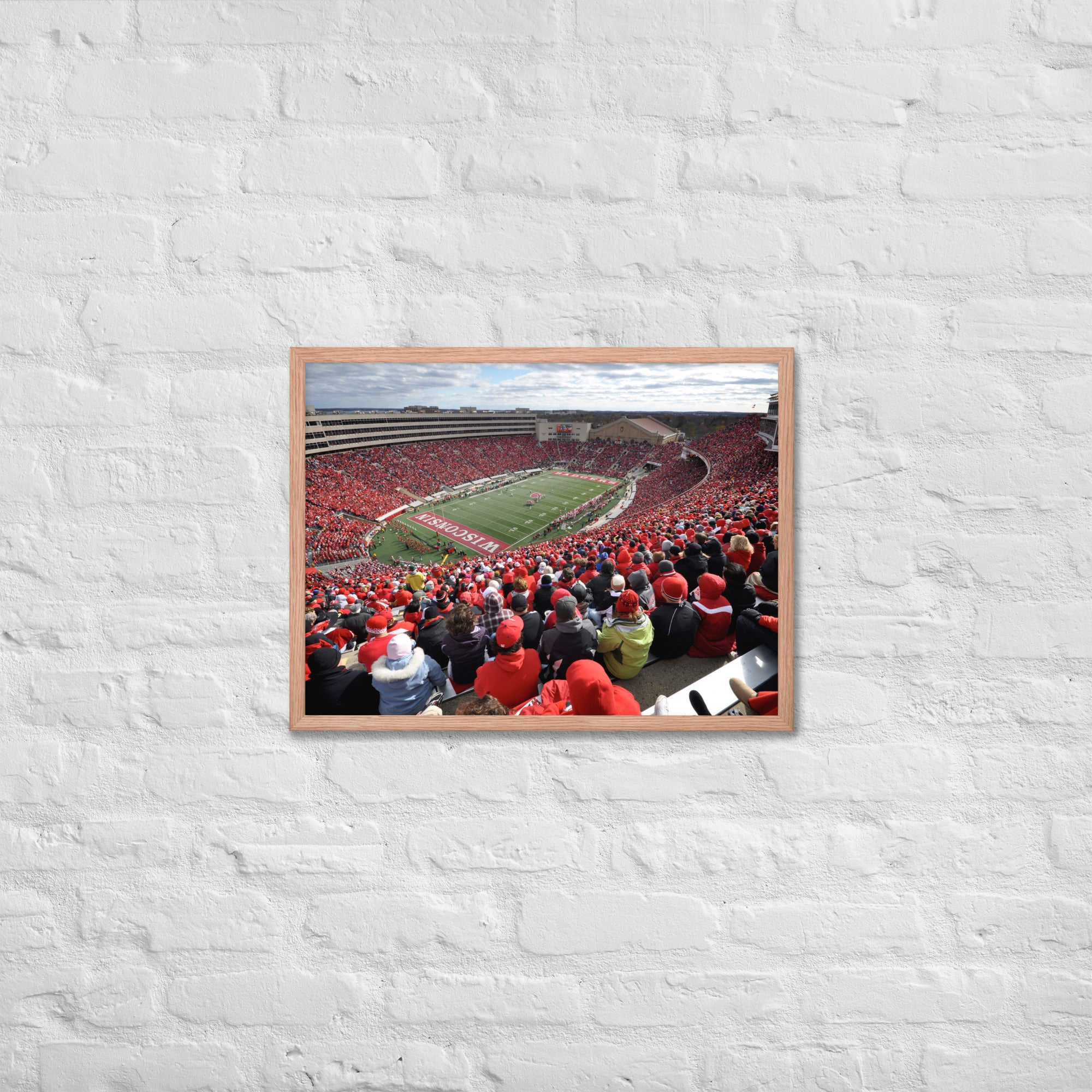 Camp Randall - Home of the Wisconsin Badgers Framed Poster - Stadium Vagabond