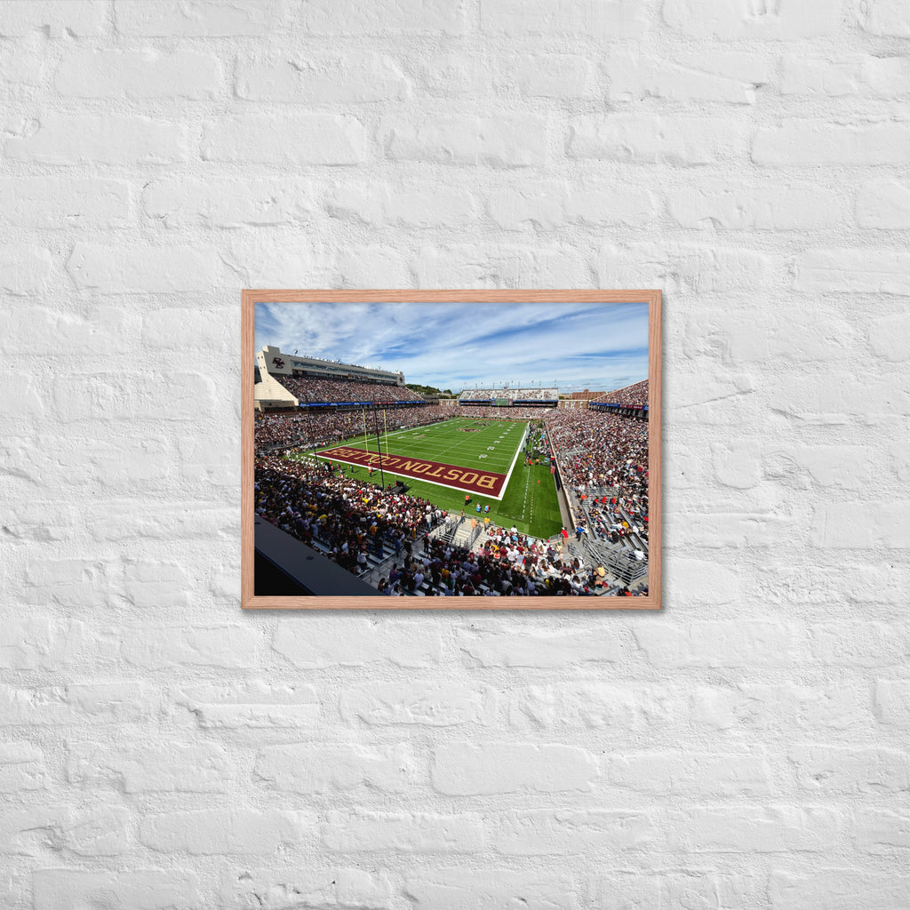Boston College Eagles Alumni Stadium Framed Poster - Stadium Vagabond
