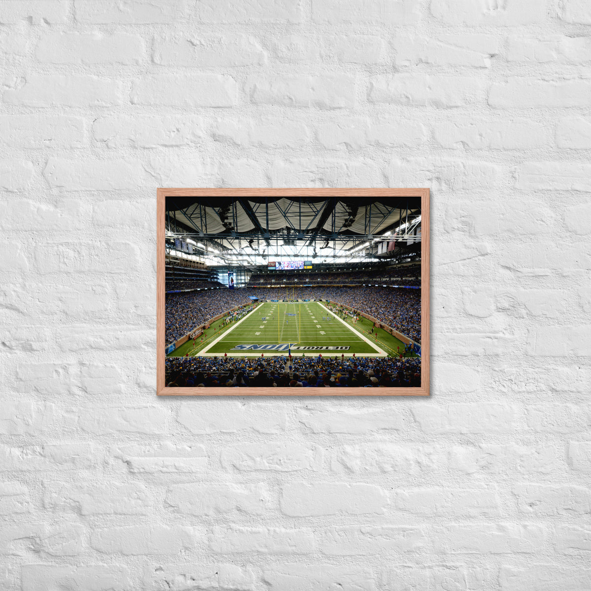 Detroit Lions Ford Field Framed Poster - Stadium Vagabond