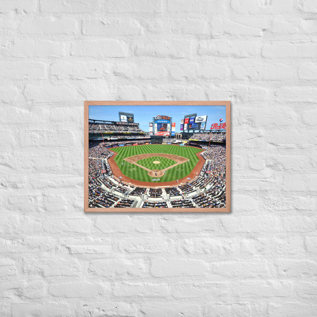 Citi Field - New York Mets Framed Poster - Stadium Vagabond