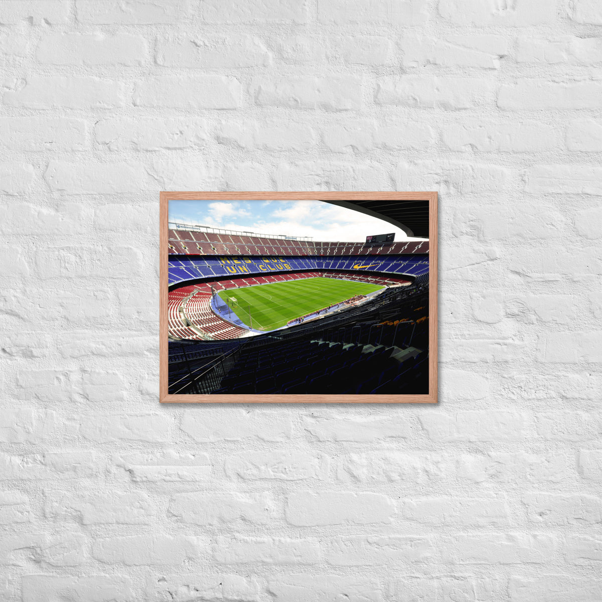 Camp Nou - Home of FC Barcelona Framed Poster - Stadium Vagabond