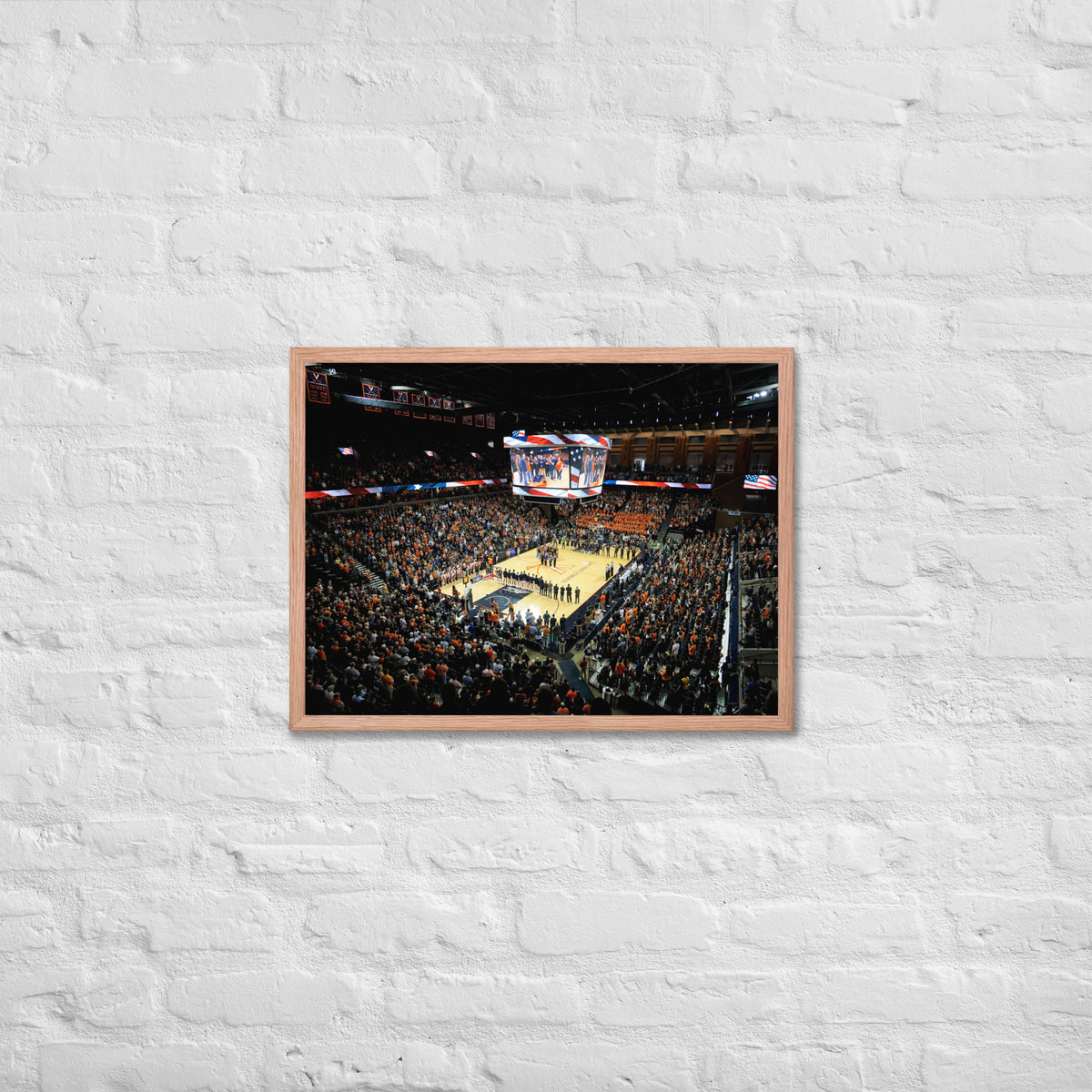 UVA Caveliers John Paul Jones Arena Framed poster - Stadium Vagabond