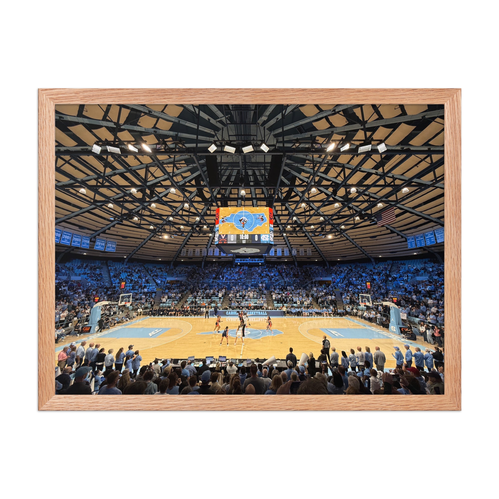 UNC Tar Heels Basketball Framed poster - Stadium Vagabond