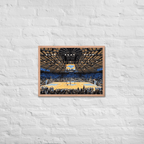 UNC Tar Heels Basketball Framed poster - Stadium Vagabond