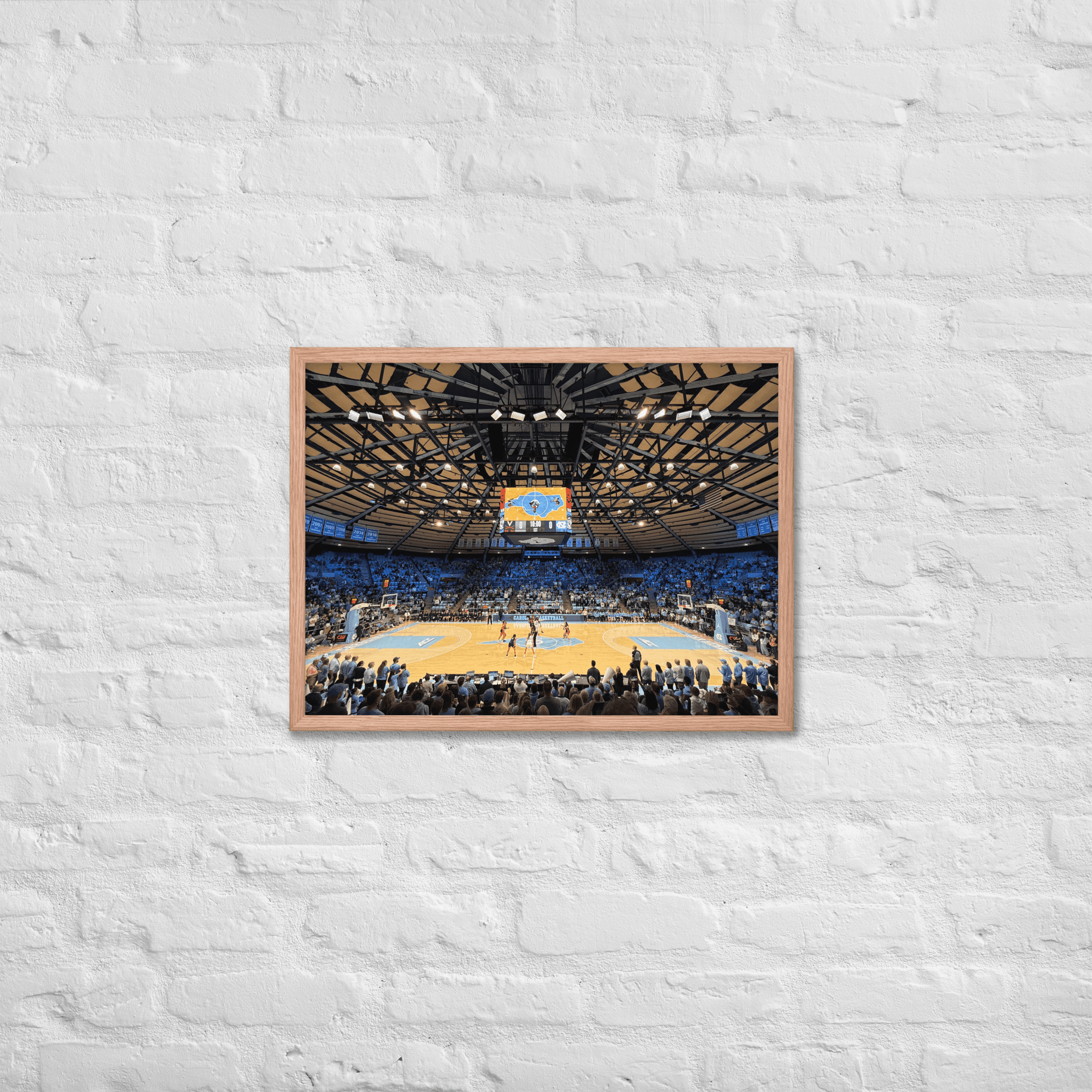 UNC Tar Heels Basketball Framed poster - Stadium Vagabond