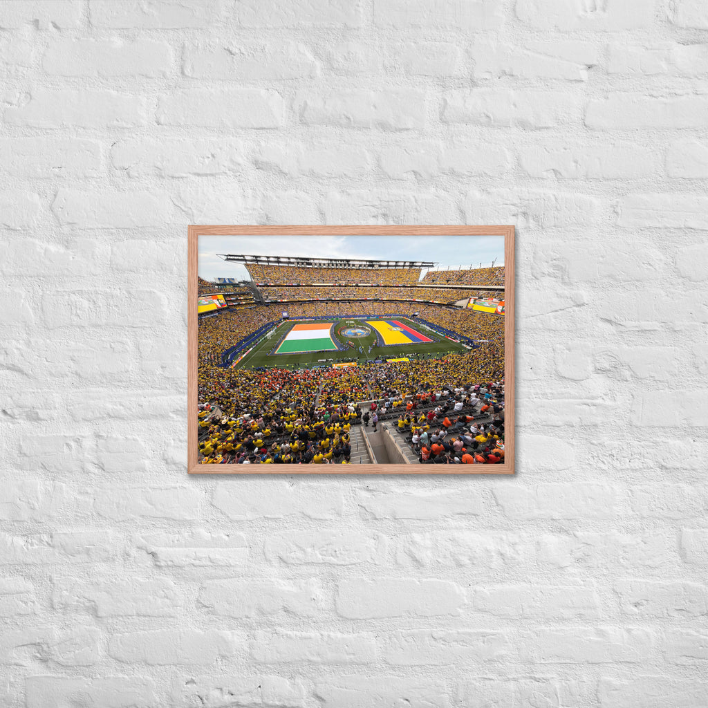 Ecuador vs. Ivory Coast 2026 World Cup Framed poster - Stadium Vagabond