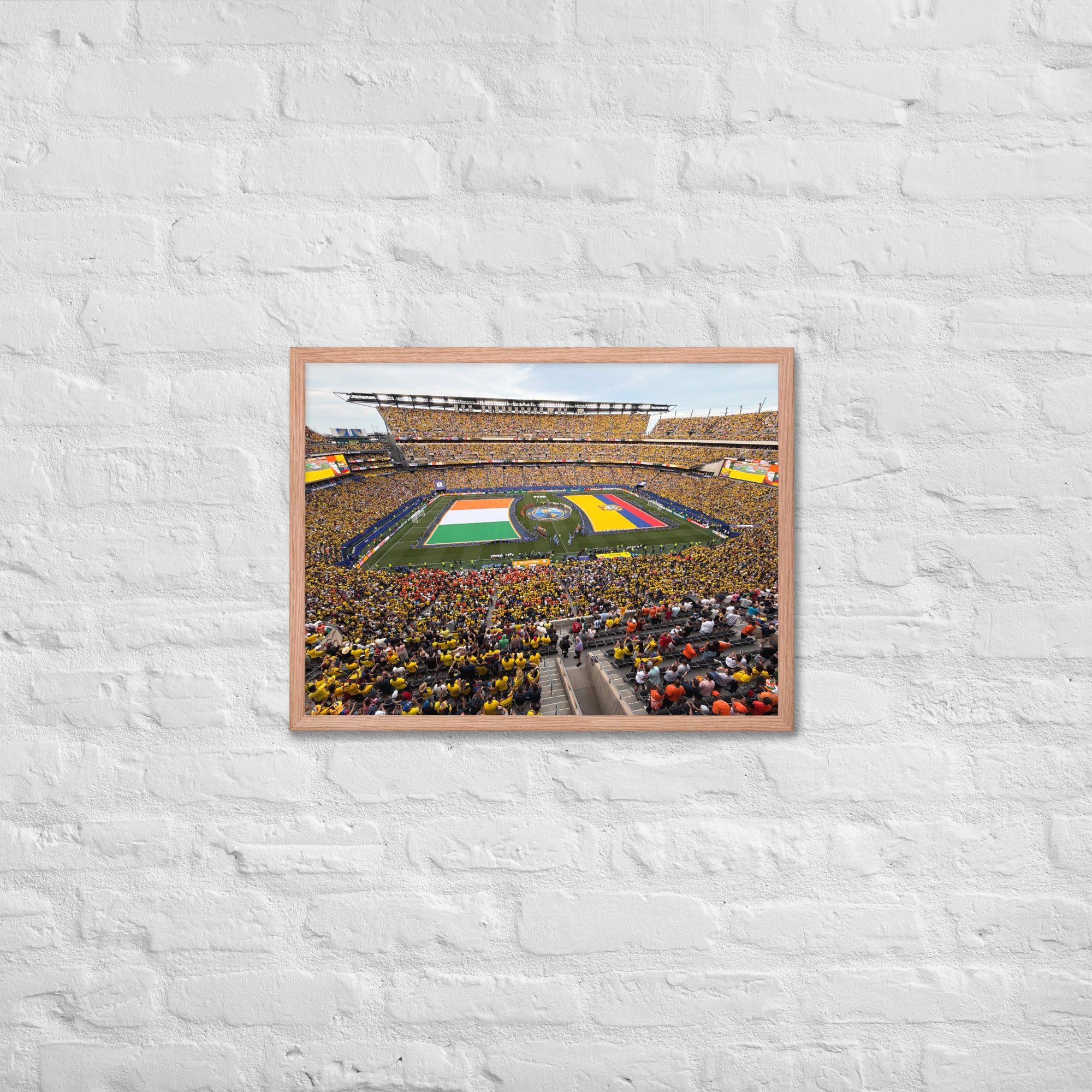 Ecuador vs. Ivory Coast 2026 World Cup Framed poster - Stadium Vagabond