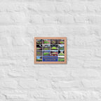Stadiums of the 2026 World Cup Framed poster - Stadium Vagabond