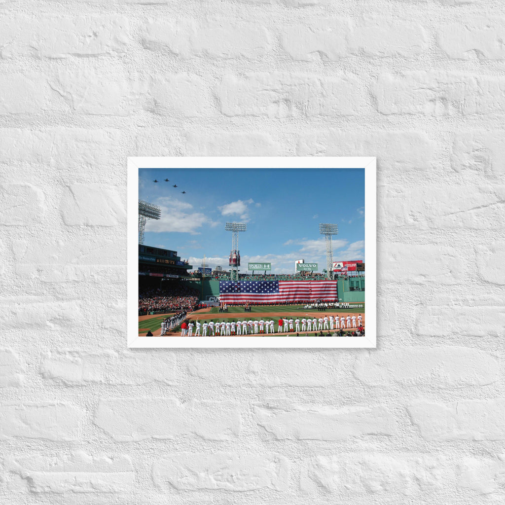 Boston Red Sox Opening Day 2005, Curse is Broken Framed Poster - Stadium Vagabond