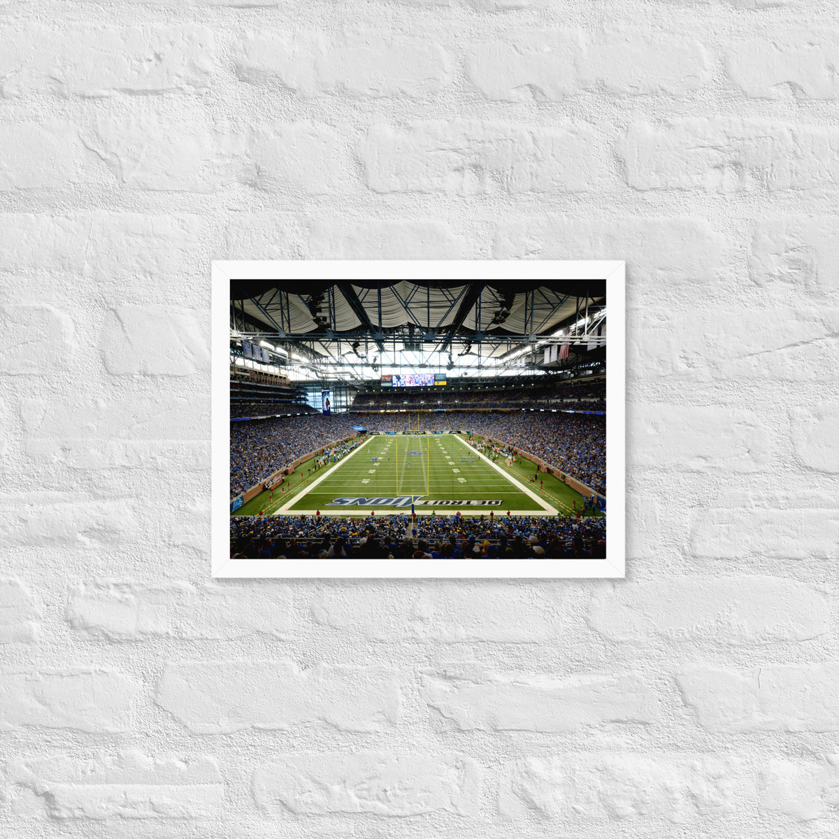 Detroit Lions Ford Field Framed Poster - Stadium Vagabond