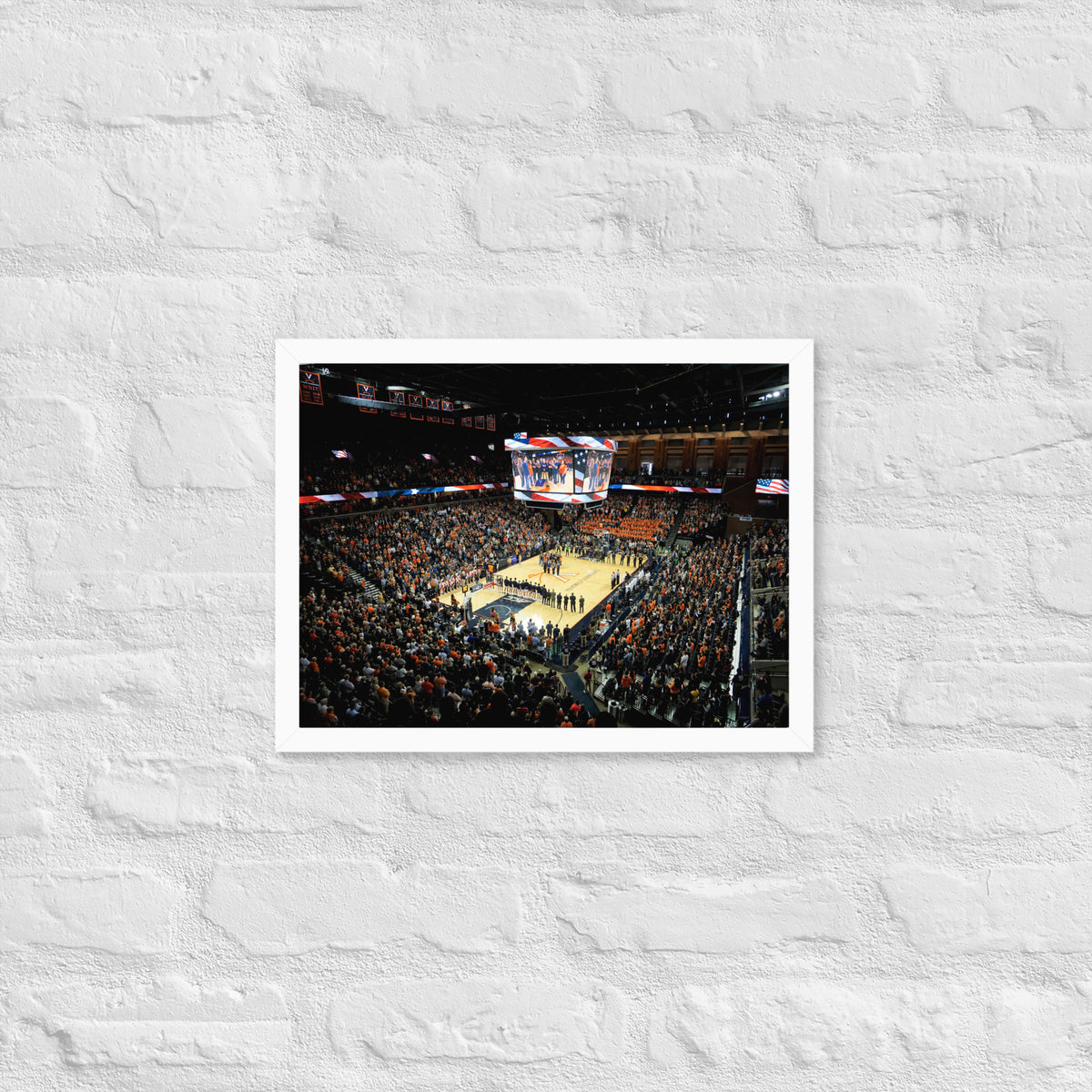 UVA Caveliers John Paul Jones Arena Framed poster - Stadium Vagabond