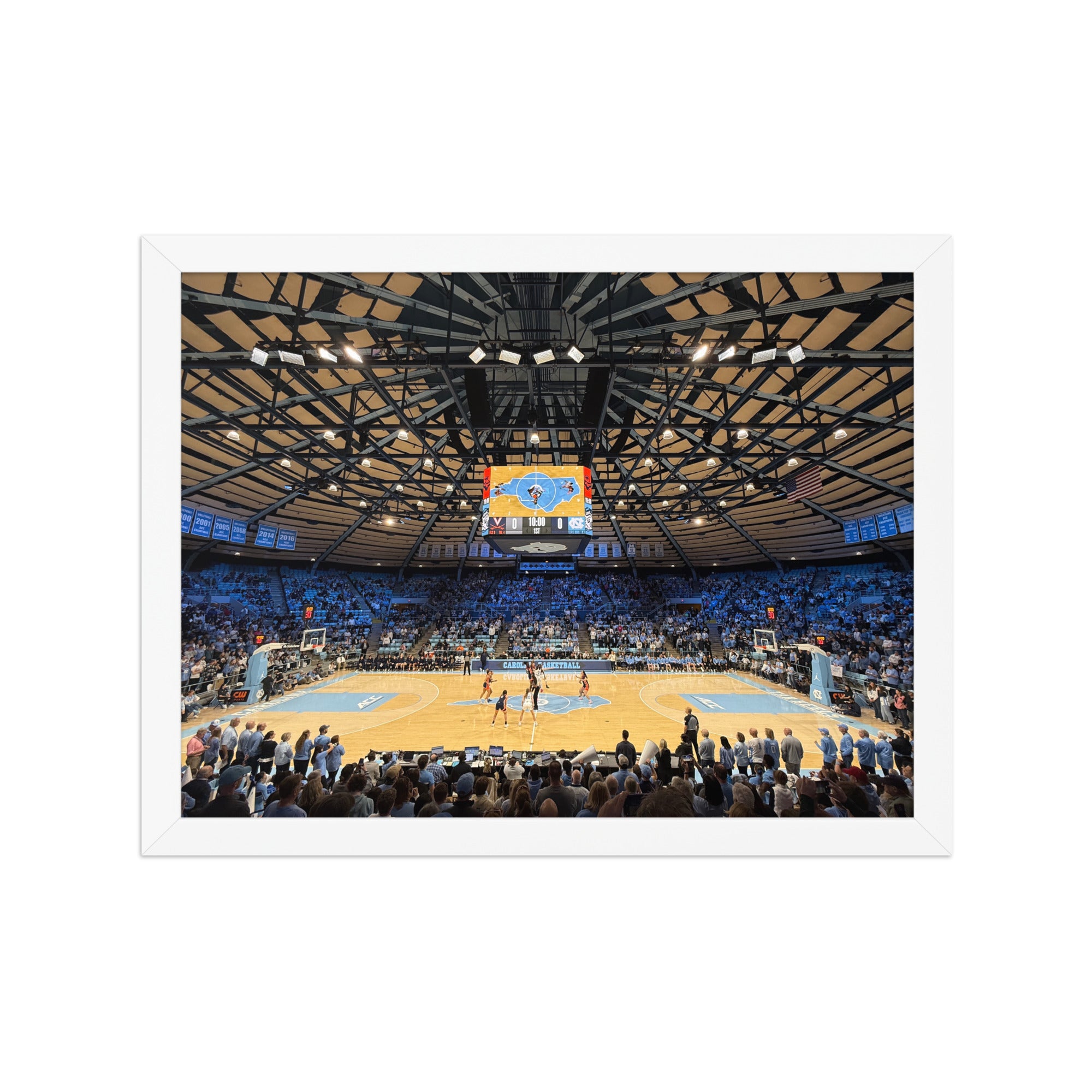UNC Tar Heels Basketball Framed poster - Stadium Vagabond