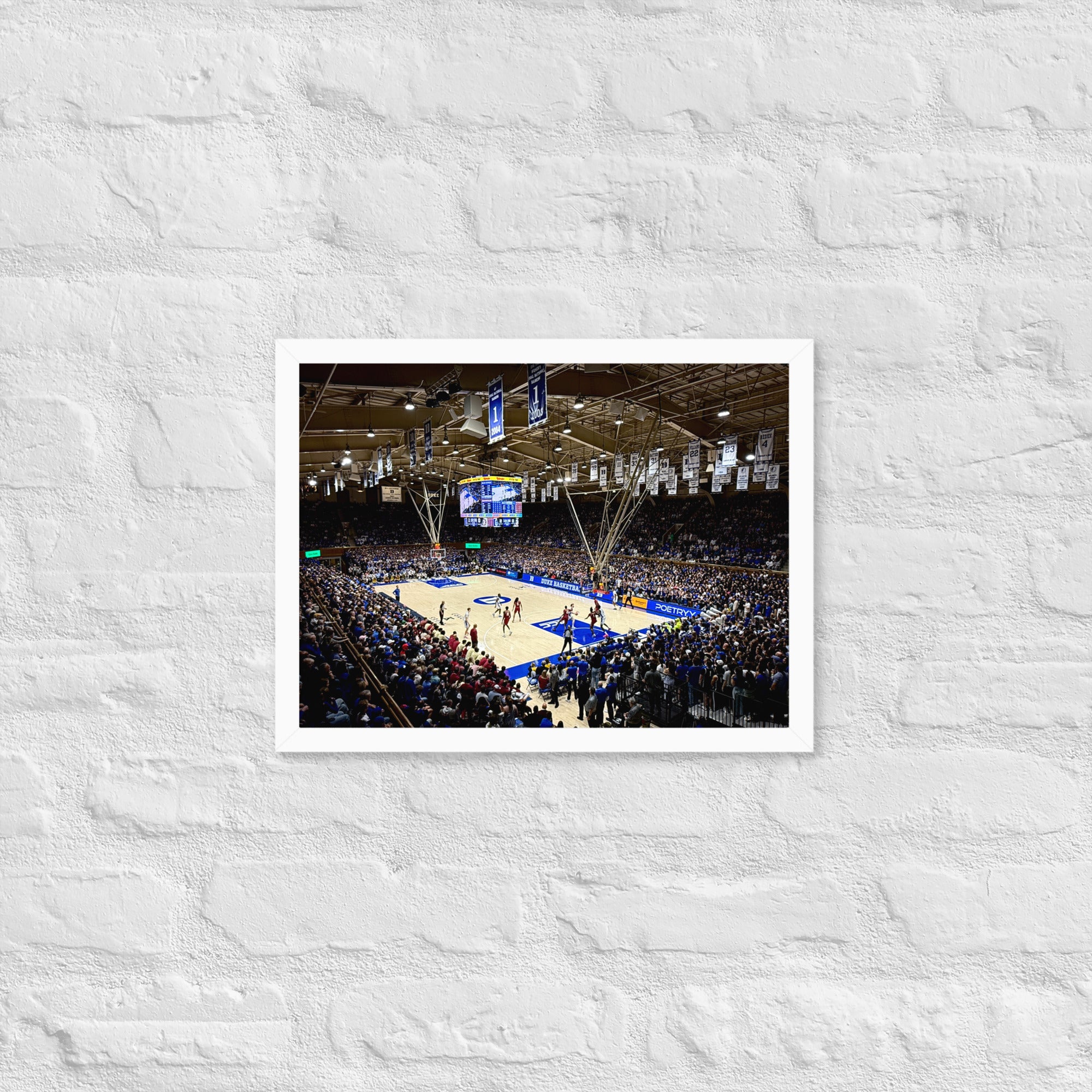 Duke Blue Devils Basketball Framed poster - Stadium Vagabond