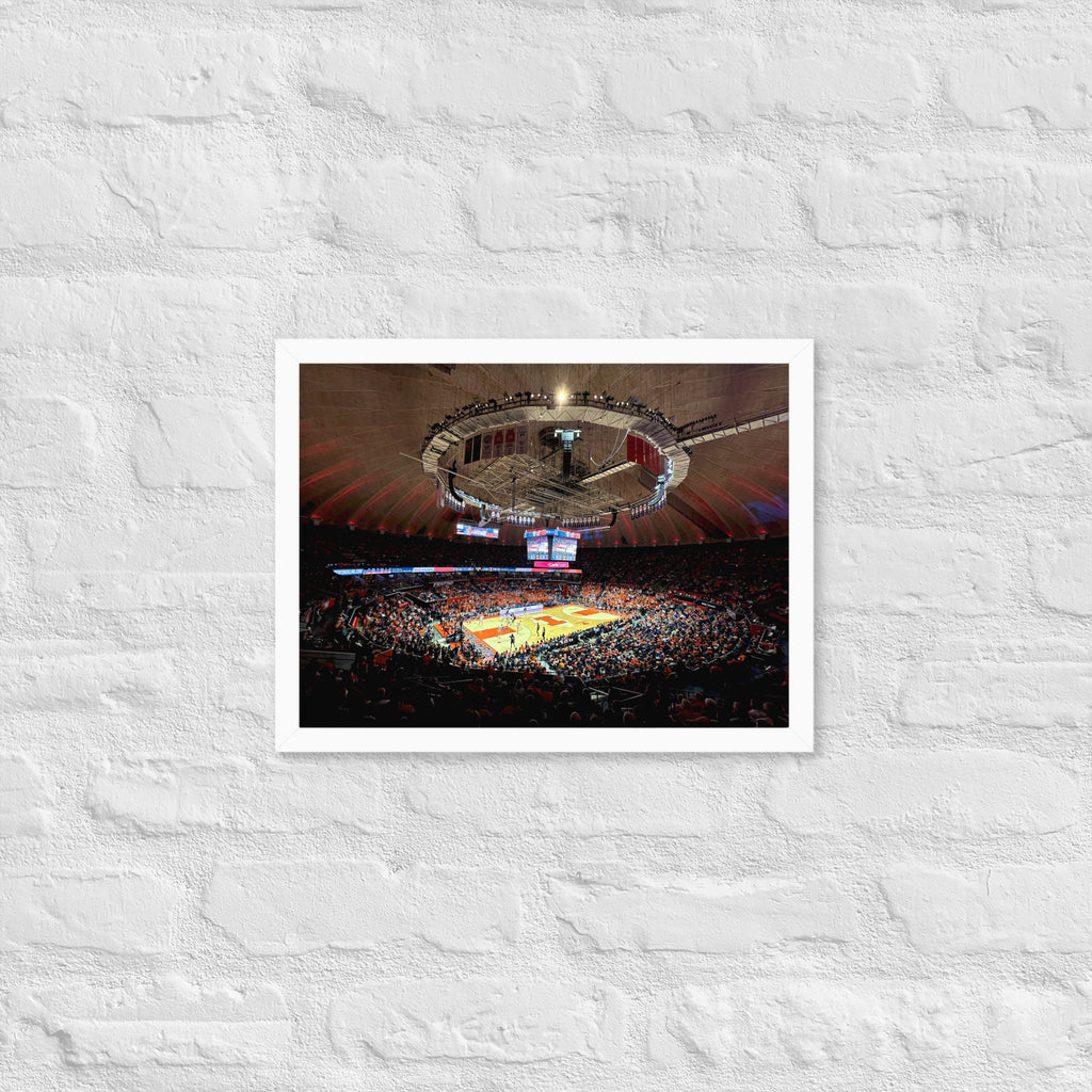 University of Illinois Basketball Framed poster - Stadium Vagabond