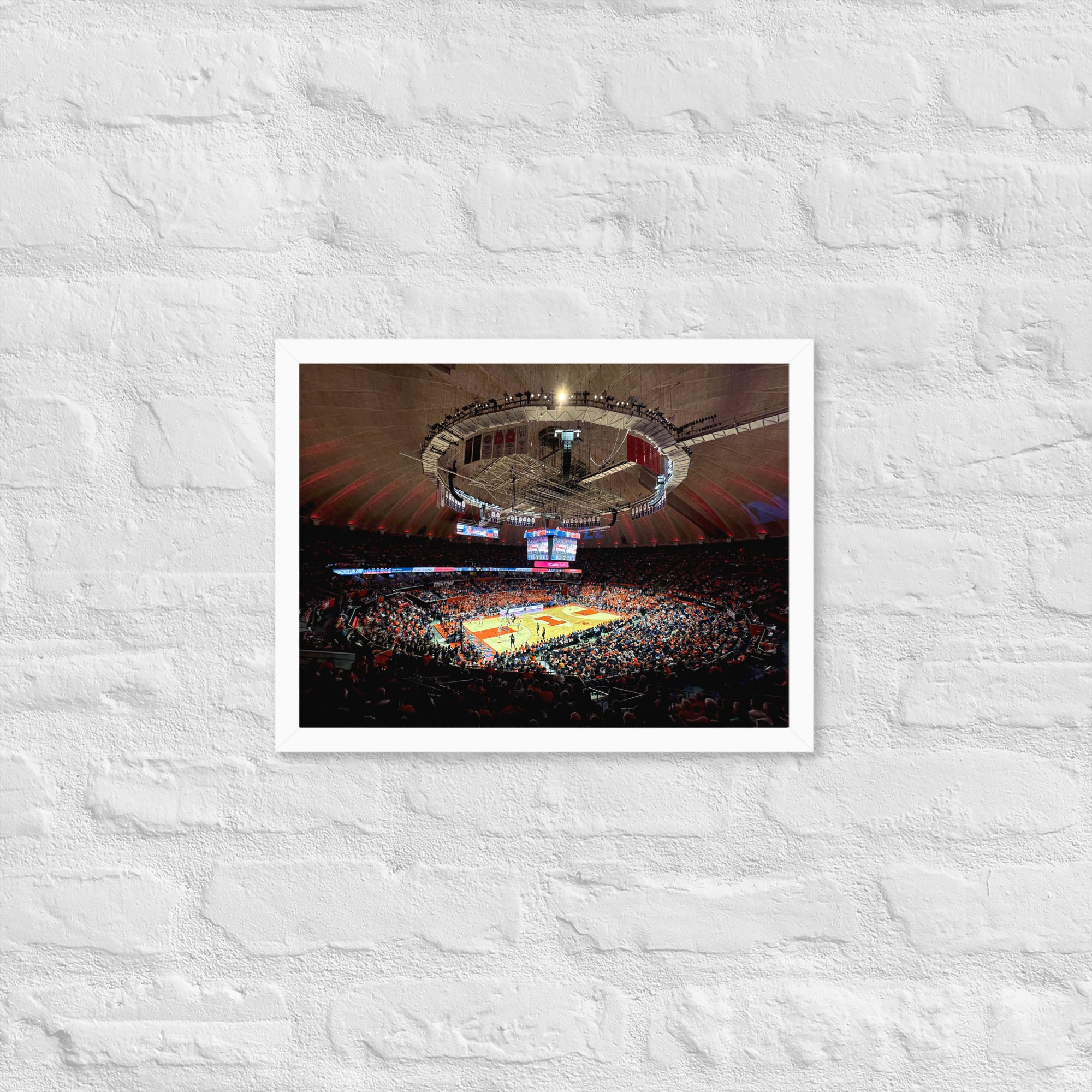 University of Illinois Basketball Framed poster - Stadium Vagabond