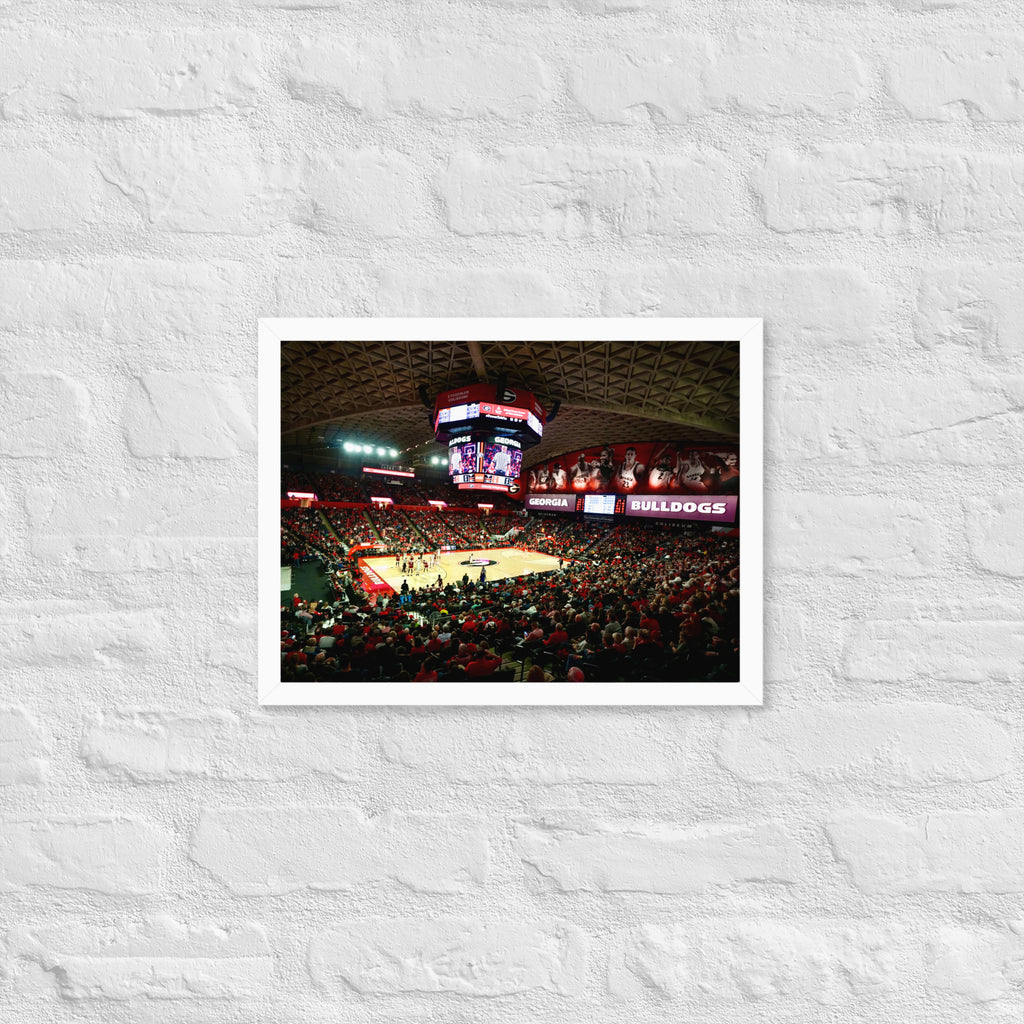 Georgia Bulldogs Basketball Framed poster - Stadium Vagabond