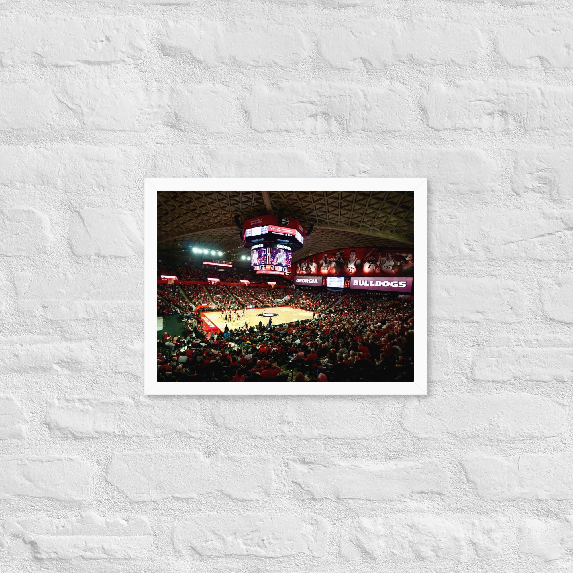 Georgia Bulldogs Basketball Framed poster - Stadium Vagabond