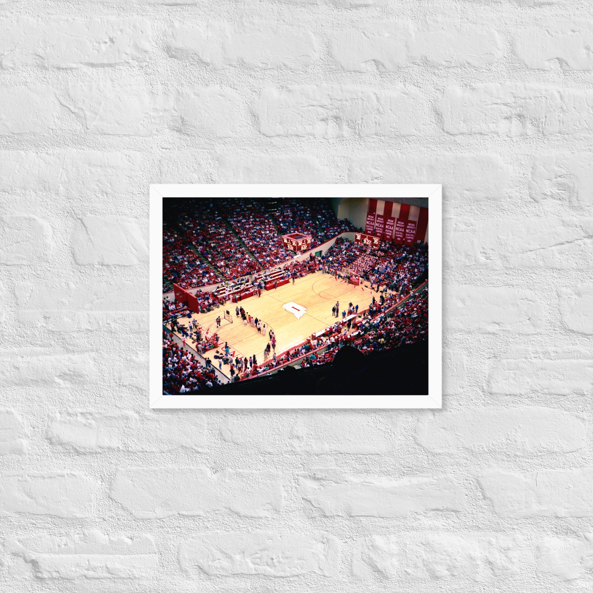 Indiana Hoosiers Basketball Framed poster - Stadium Vagabond