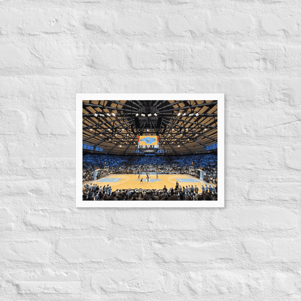 UNC Tar Heels Basketball Framed poster - Stadium Vagabond