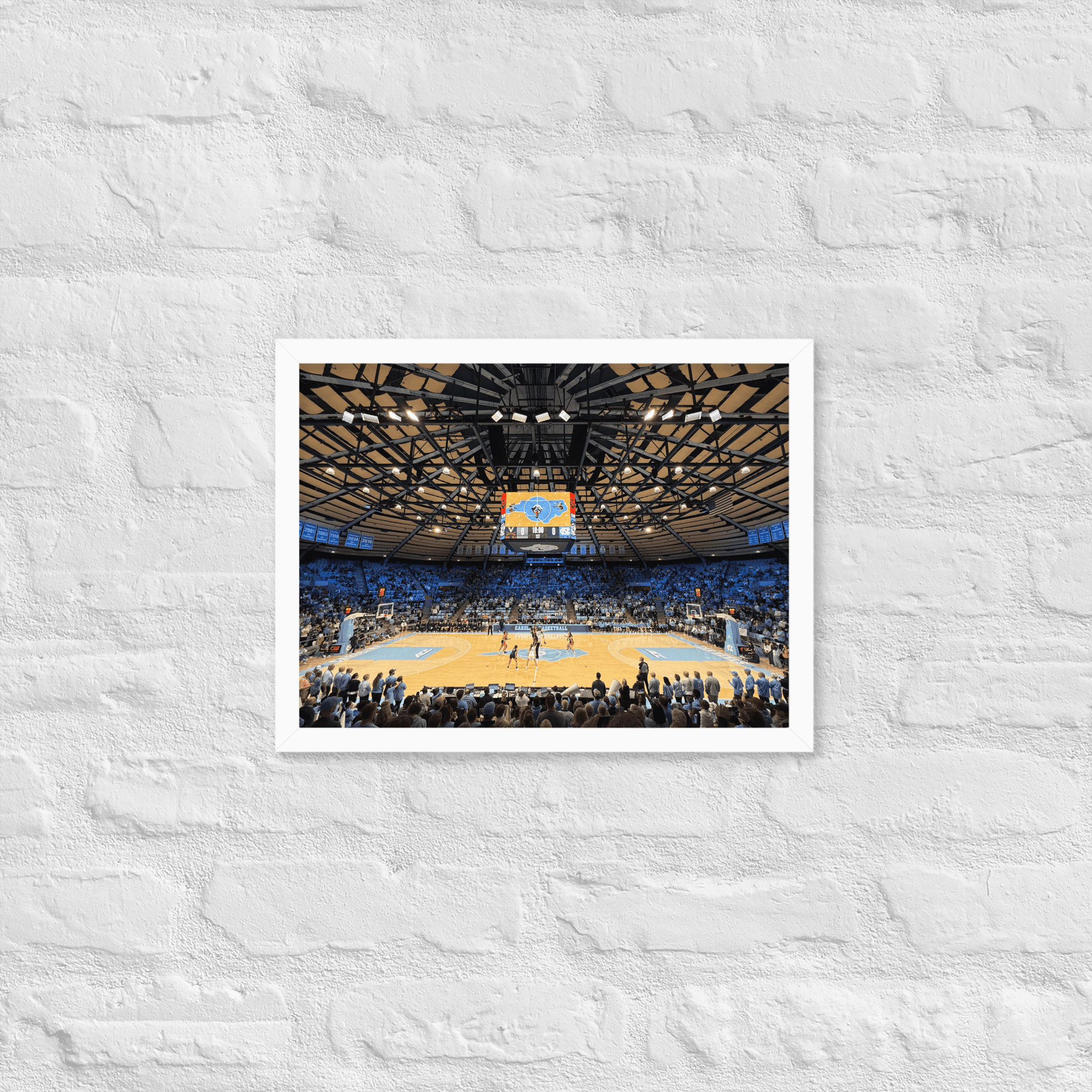 UNC Tar Heels Basketball Framed poster - Stadium Vagabond
