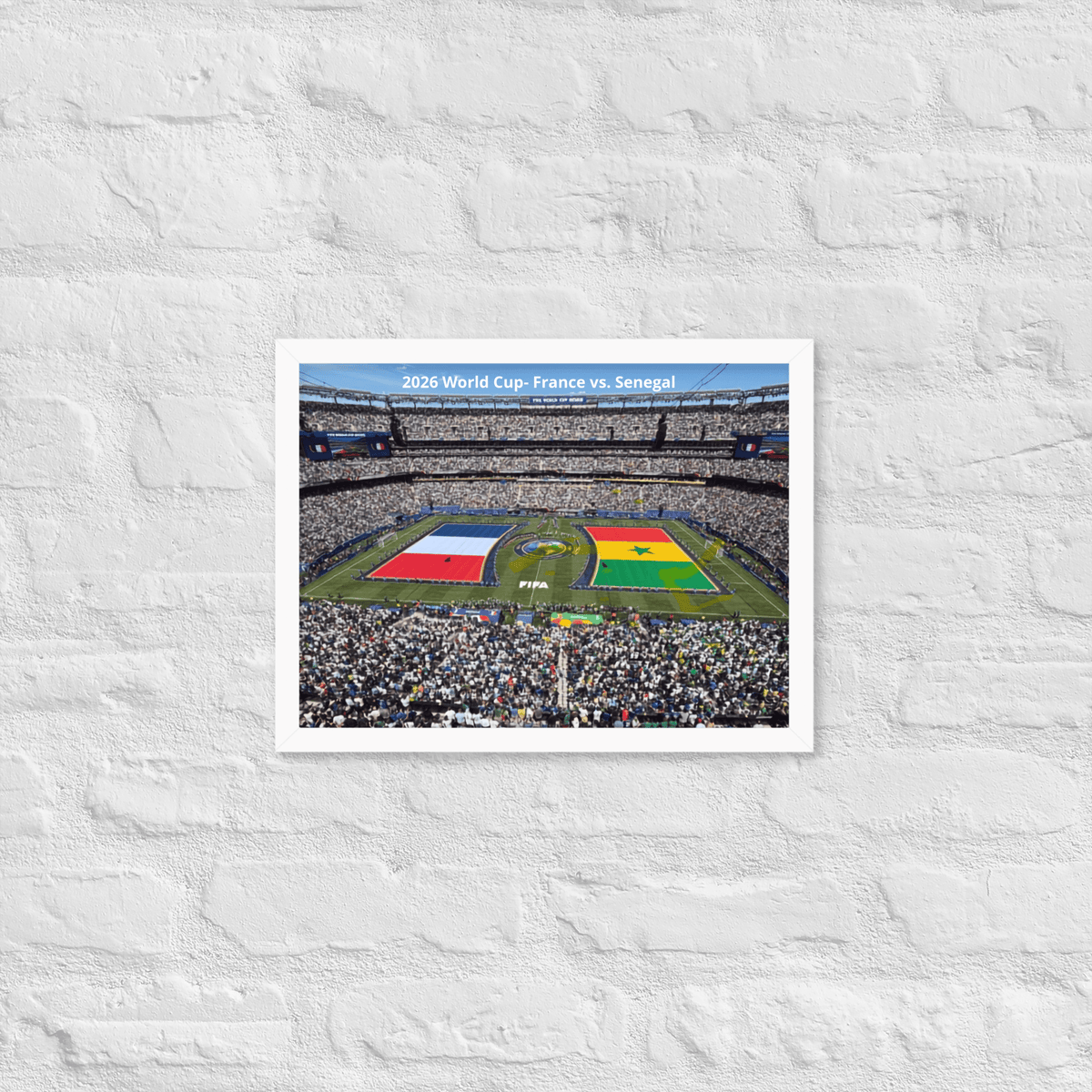 France vs Senegal 2026 World Cup Framed Poster - Stadium Vagabond