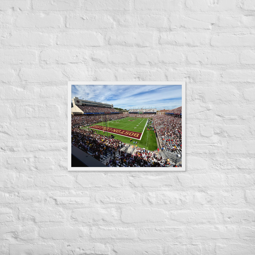 Boston College Eagles Alumni Stadium Framed Poster - Stadium Vagabond