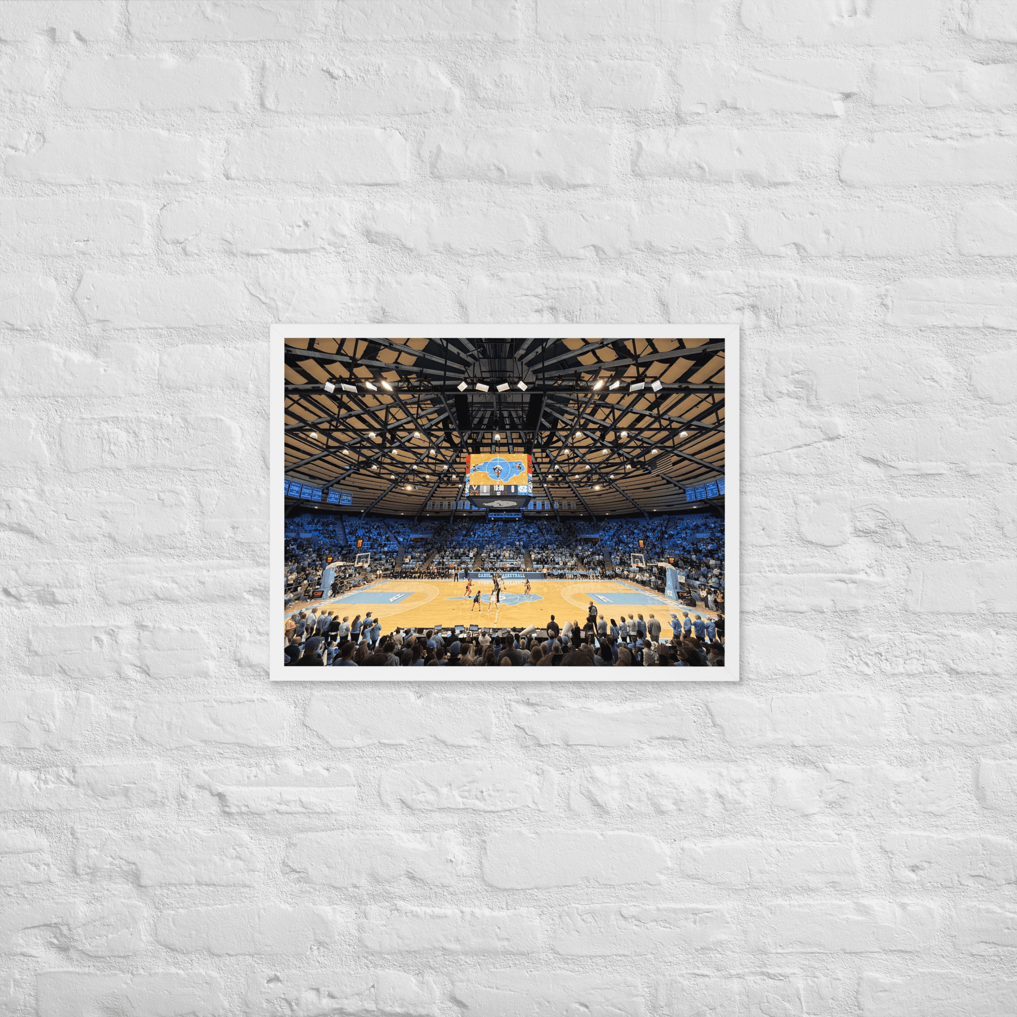 UNC Tar Heels Basketball Framed poster - Stadium Vagabond