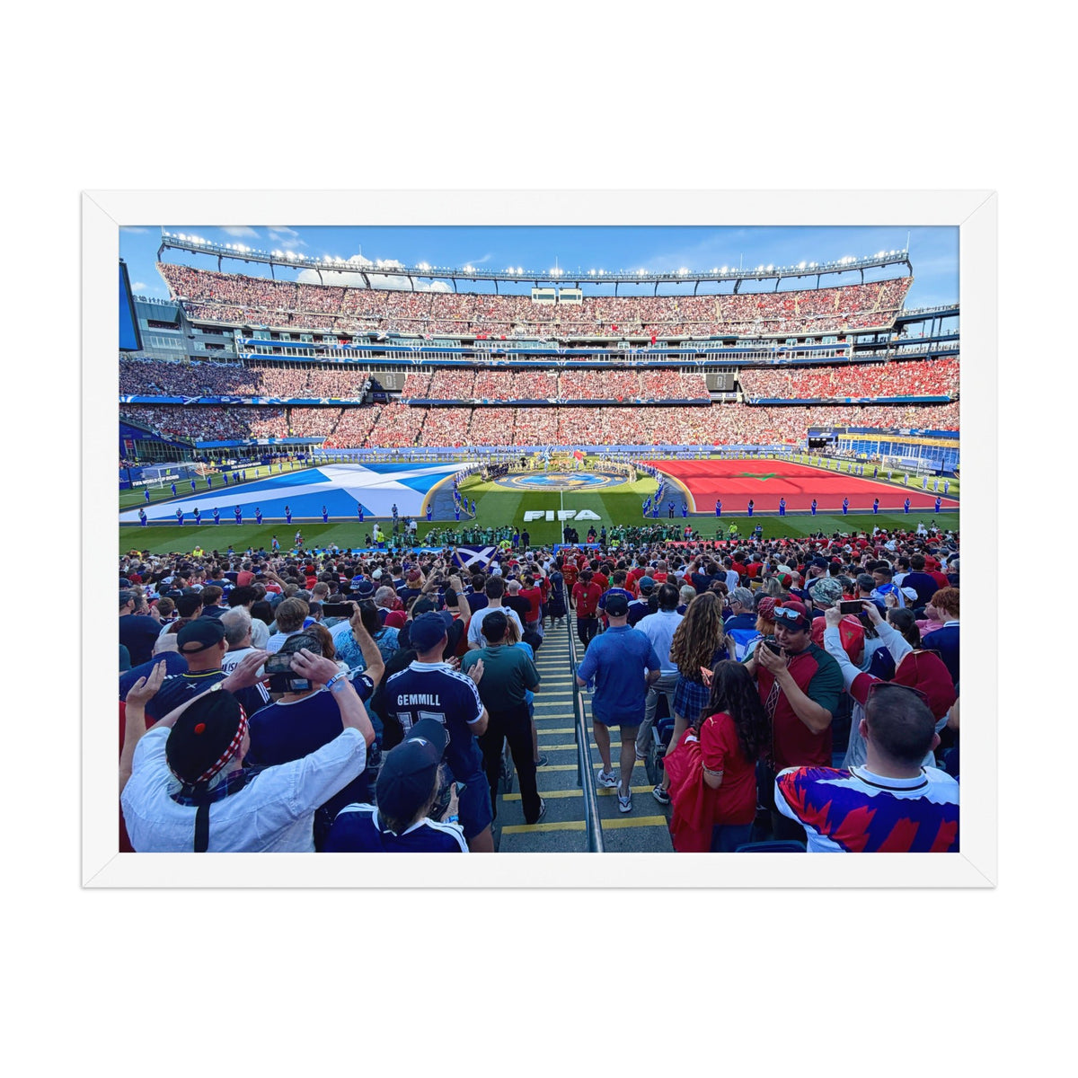 Scotland vs Morocco 2026 World Cup Framed poster - Stadium Vagabond