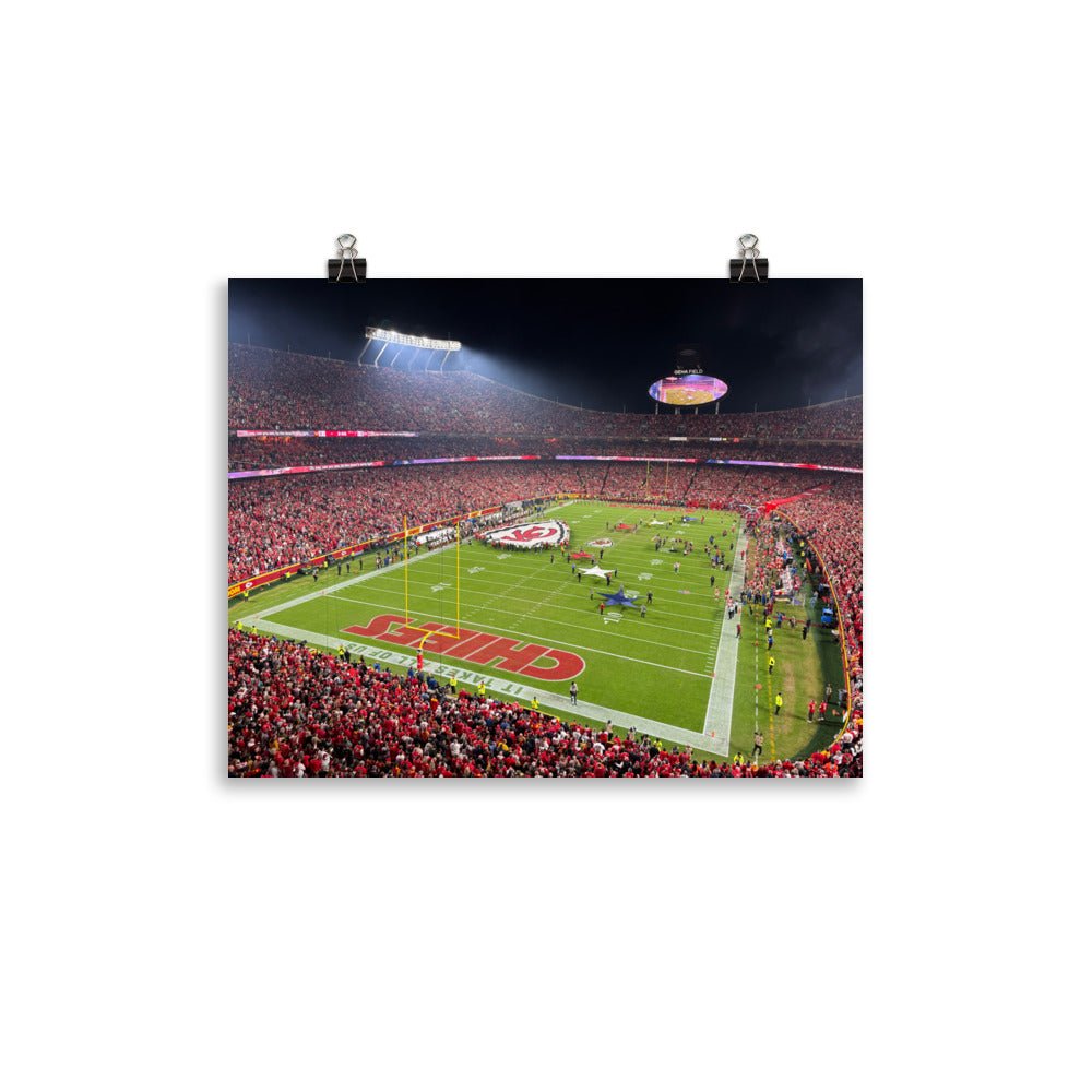 Kansas City Chiefs - Arrowhead Stadium Print - Stadium Vagabond