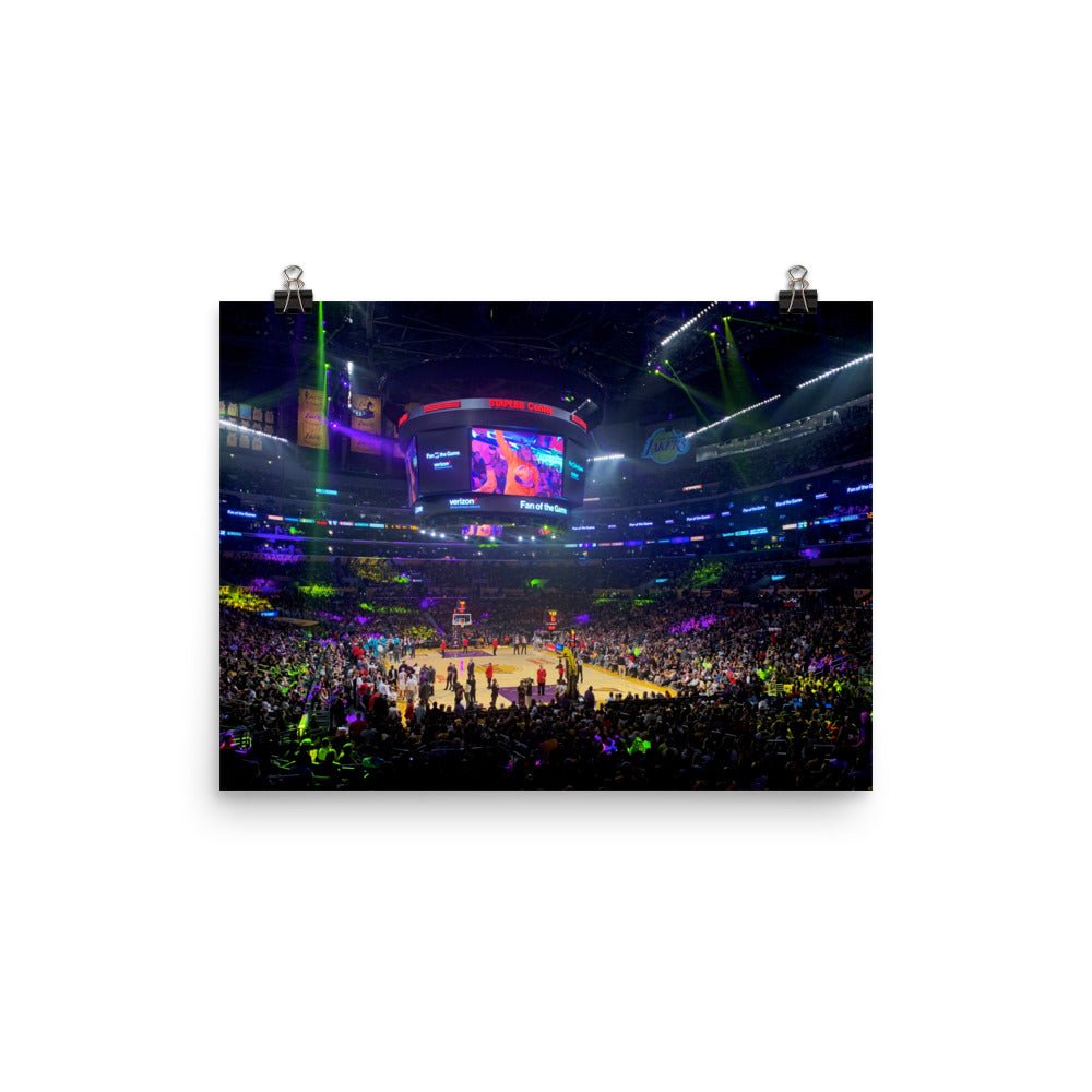 Crypto.com Arena - Home of the Los Angeles Lakers Print - Stadium Vagabond