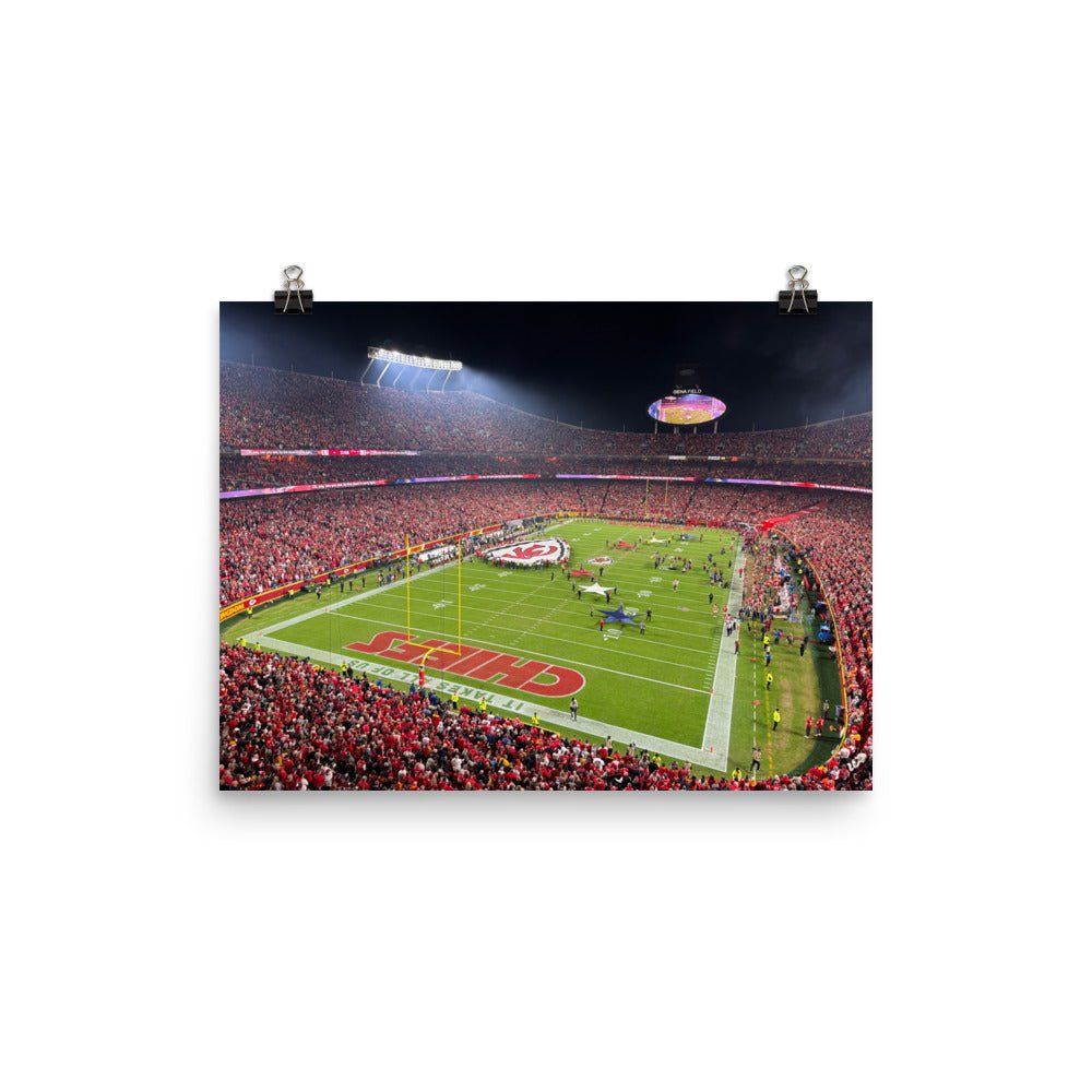 Kansas City Chiefs - Arrowhead Stadium Print - Stadium Vagabond