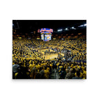Michigan Wolverines Crisler Center Basketball Print - Stadium Vagabond