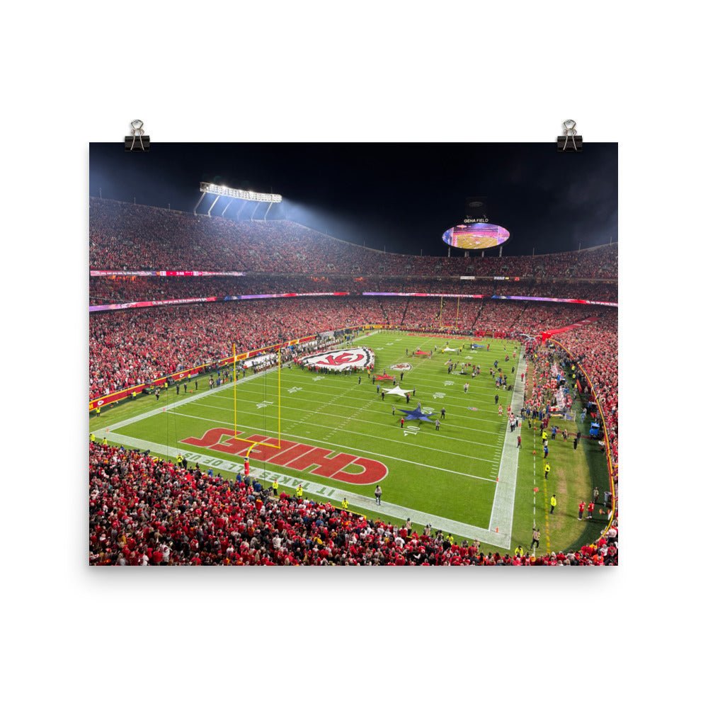 Kansas City Chiefs - Arrowhead Stadium Print - Stadium Vagabond