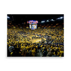 Michigan Wolverines Crisler Center Basketball Print - Stadium Vagabond