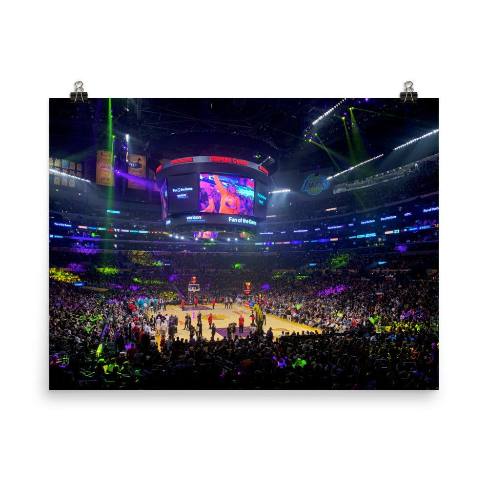 Crypto.com Arena - Home of the Los Angeles Lakers Print - Stadium Vagabond