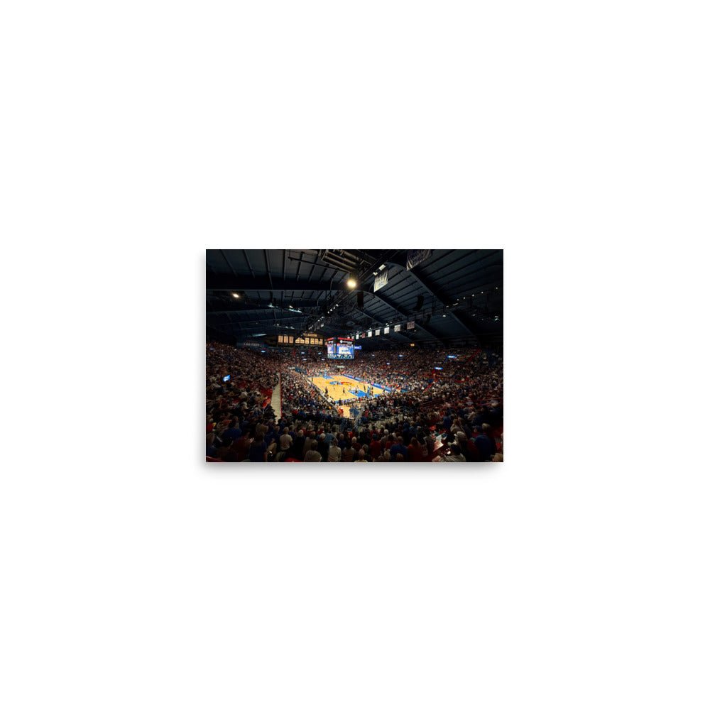 Kansas Jayhawks Basketball Print - Stadium Vagabond