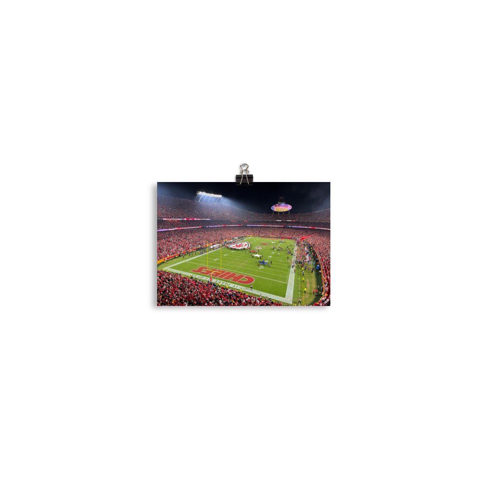 Kansas City Chiefs - Arrowhead Stadium Print - Stadium Vagabond