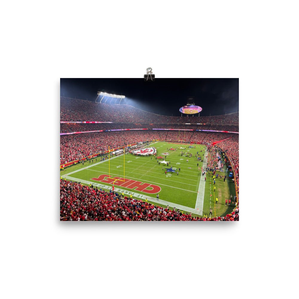 Kansas City Chiefs - Arrowhead Stadium Print - Stadium Vagabond