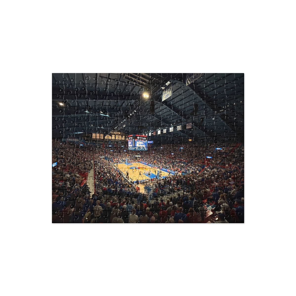 Kansas Jayhawks Basketball puzzle - Stadium Vagabond