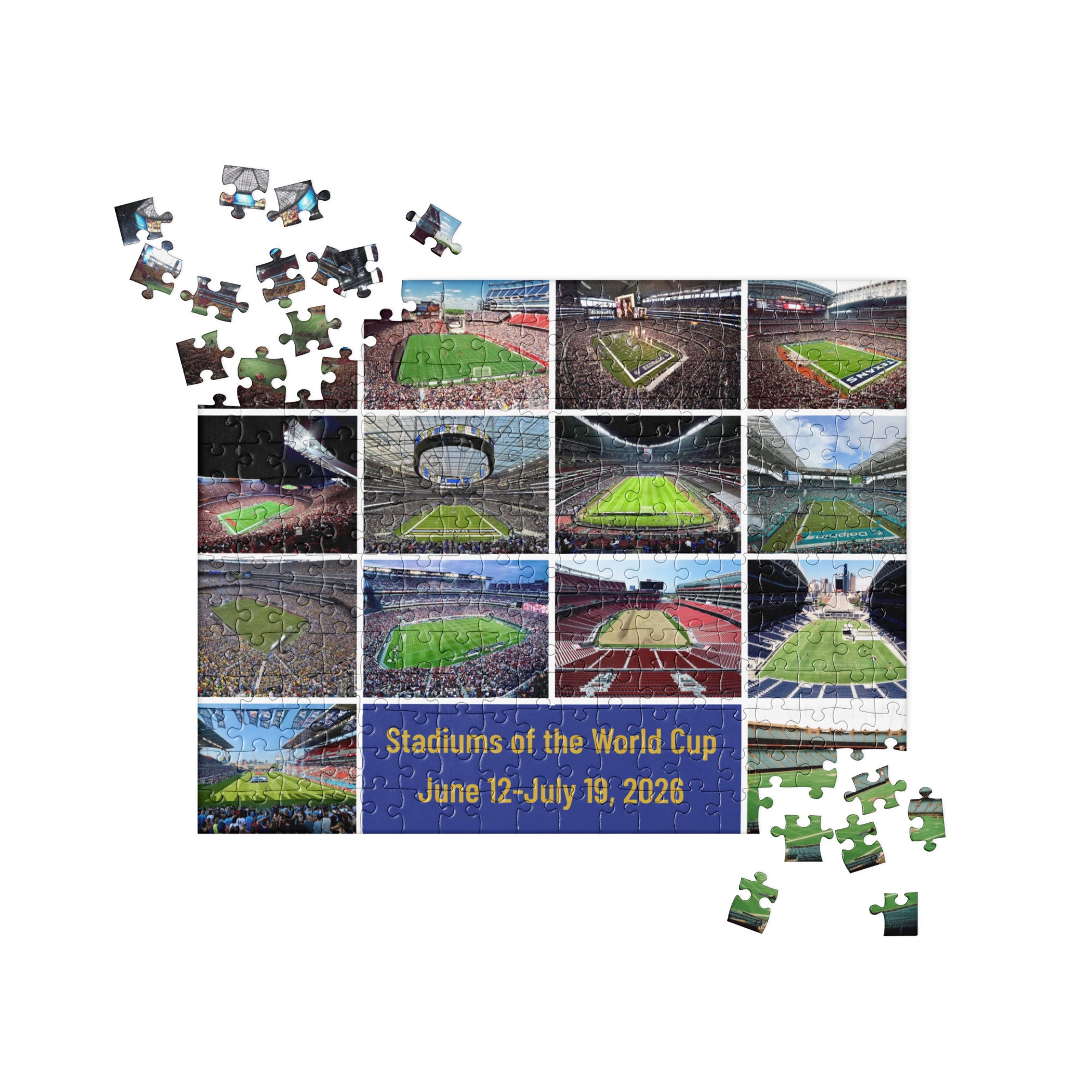 Stadiums of the 2026 World Cup puzzle - Stadium Vagabond