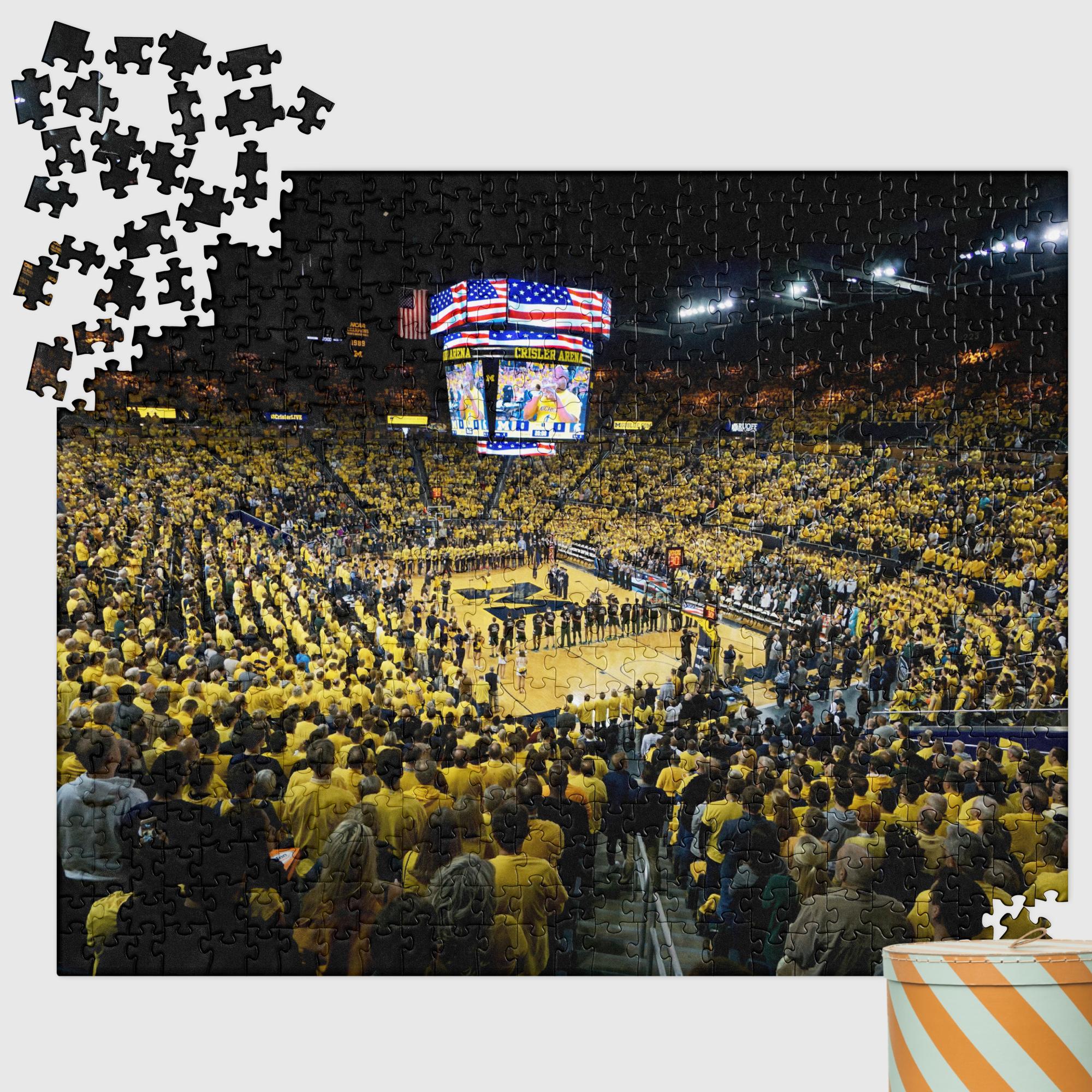 Michigan Wolverines Crisler Center puzzle - Stadium Vagabond
