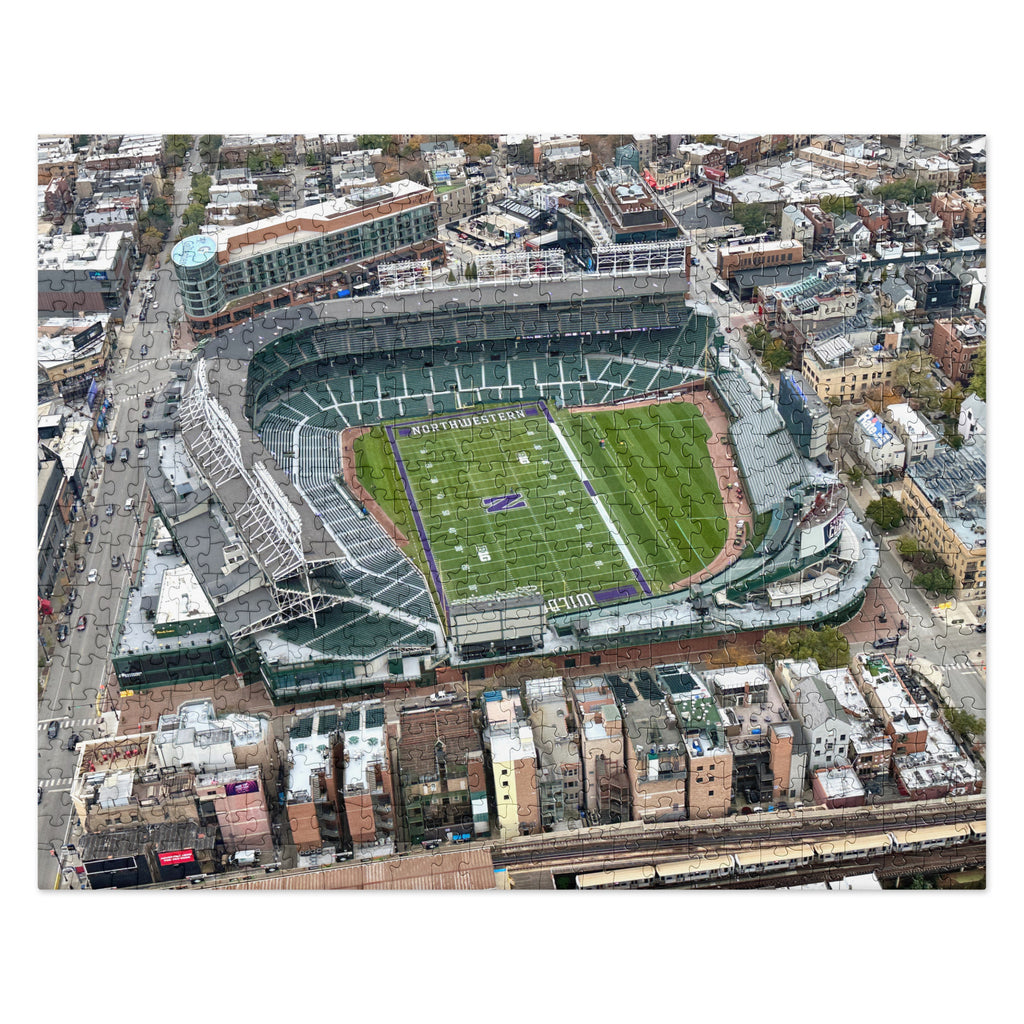 Northwestern Footnall at Wrigley Field puzzle - Stadium Vagabond